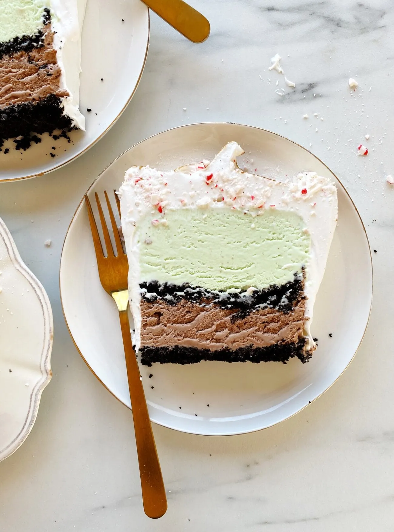 Peppermint Ice Cream Cake