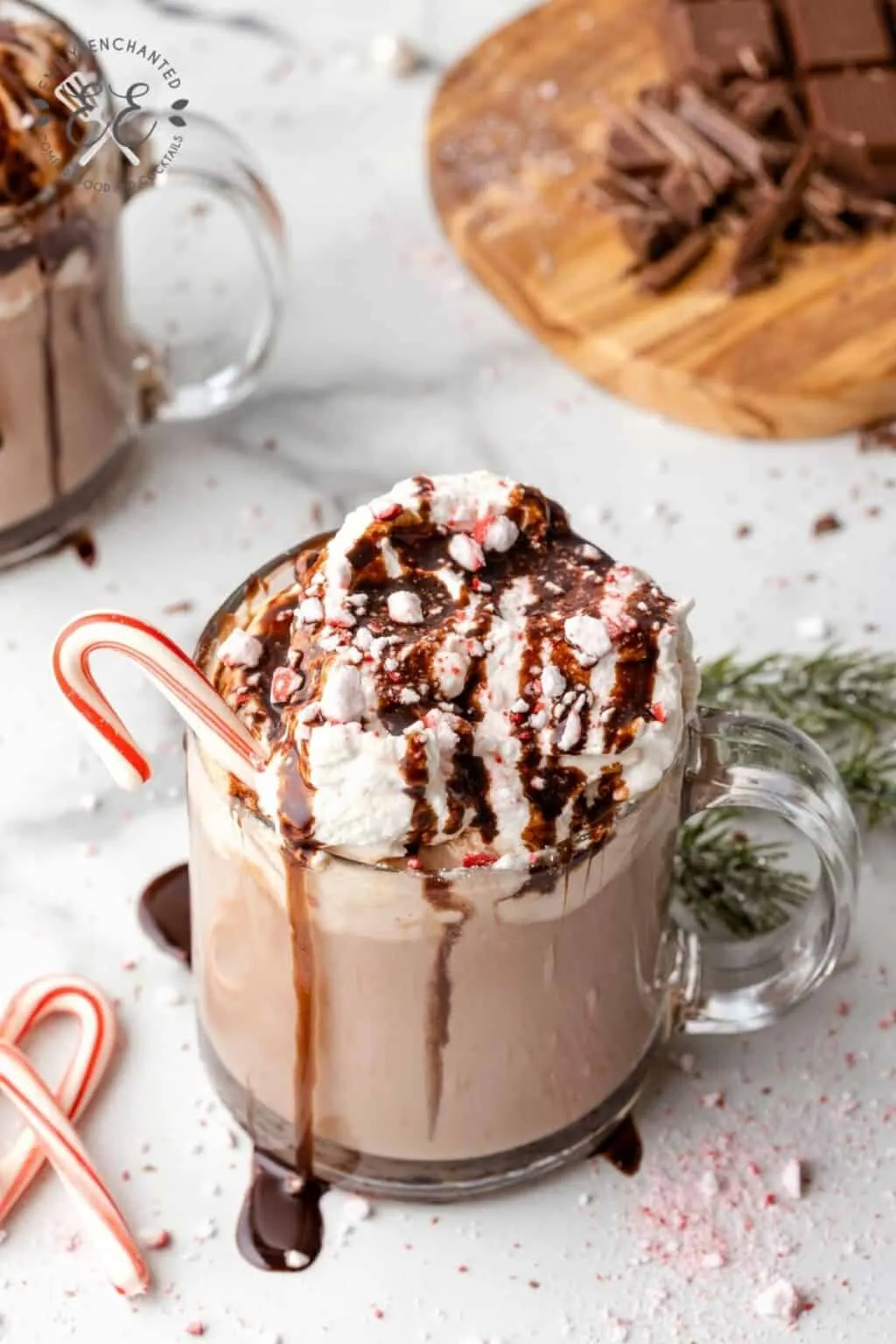 Peppermint Spiked Hot Chocolate