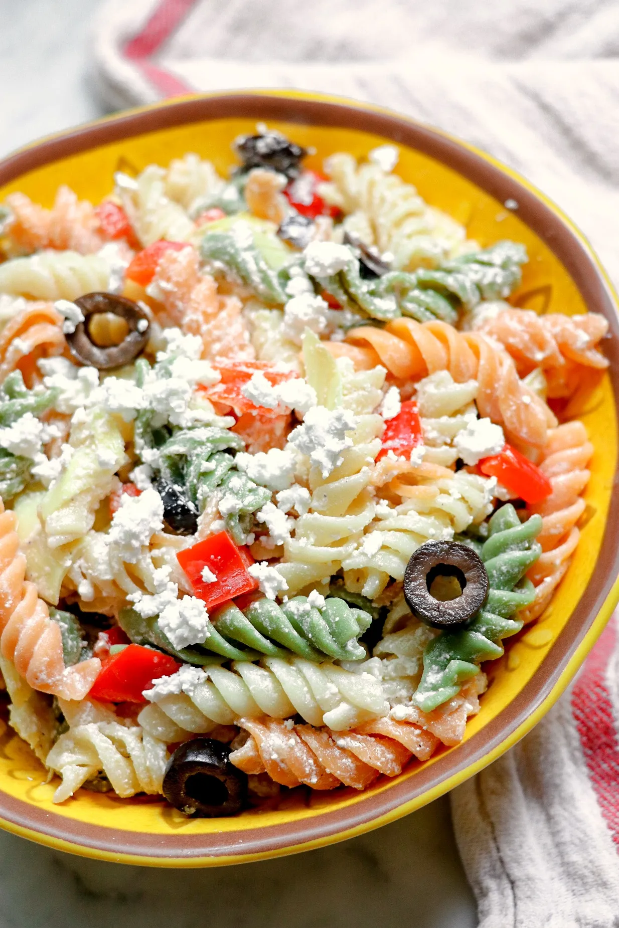 Peppery Pasta with Feta Cheese