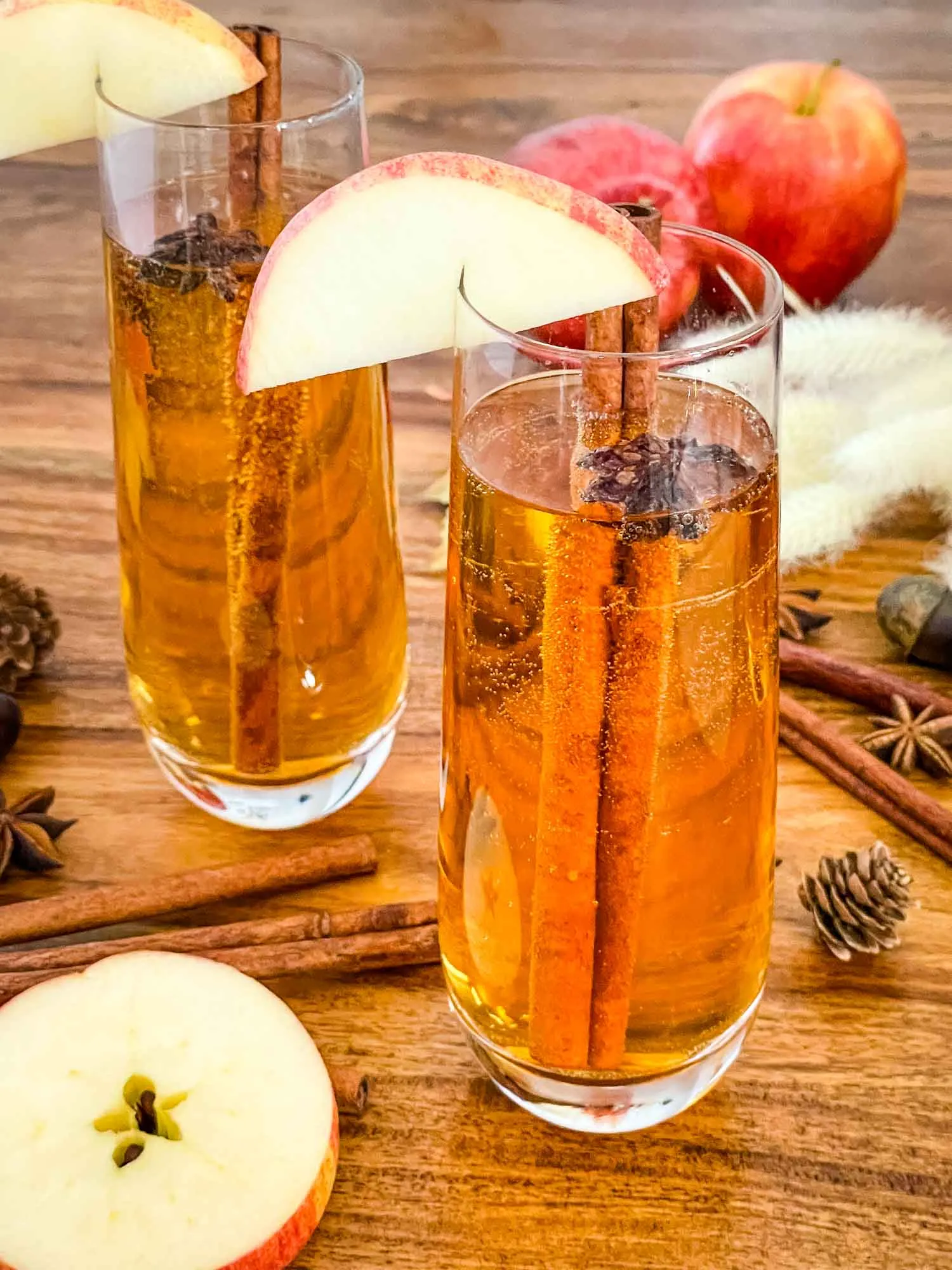 Perfect Cinnamon Apple Cider Mimosa