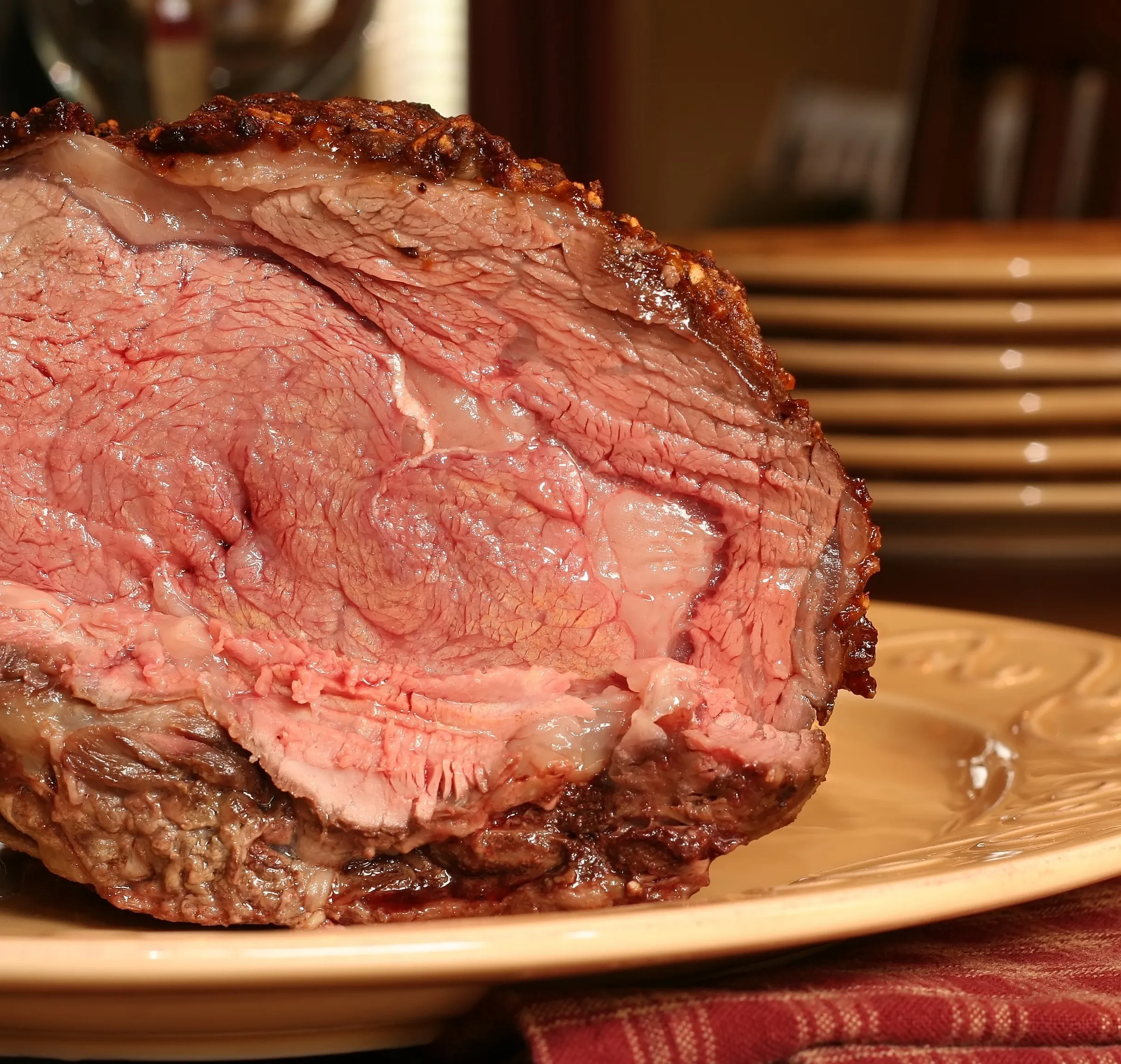 Perfectly Cooked Prime Rib