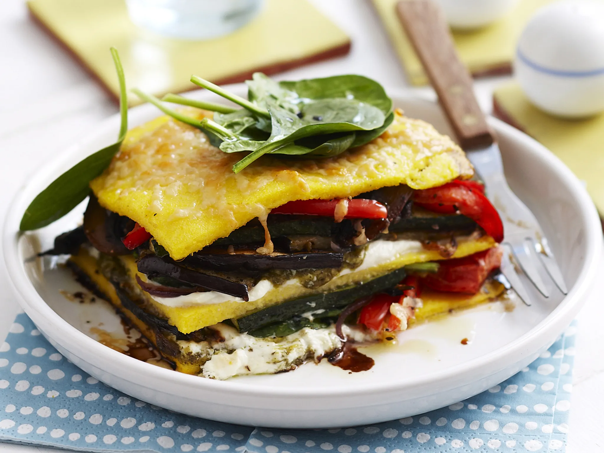 Pesto Chilli Vegetable Stack