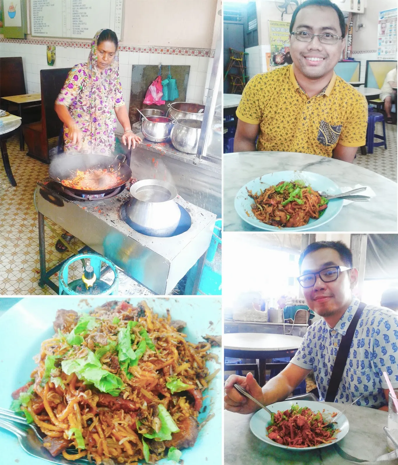 Pick Mee Squid Fried Noodles in Penang