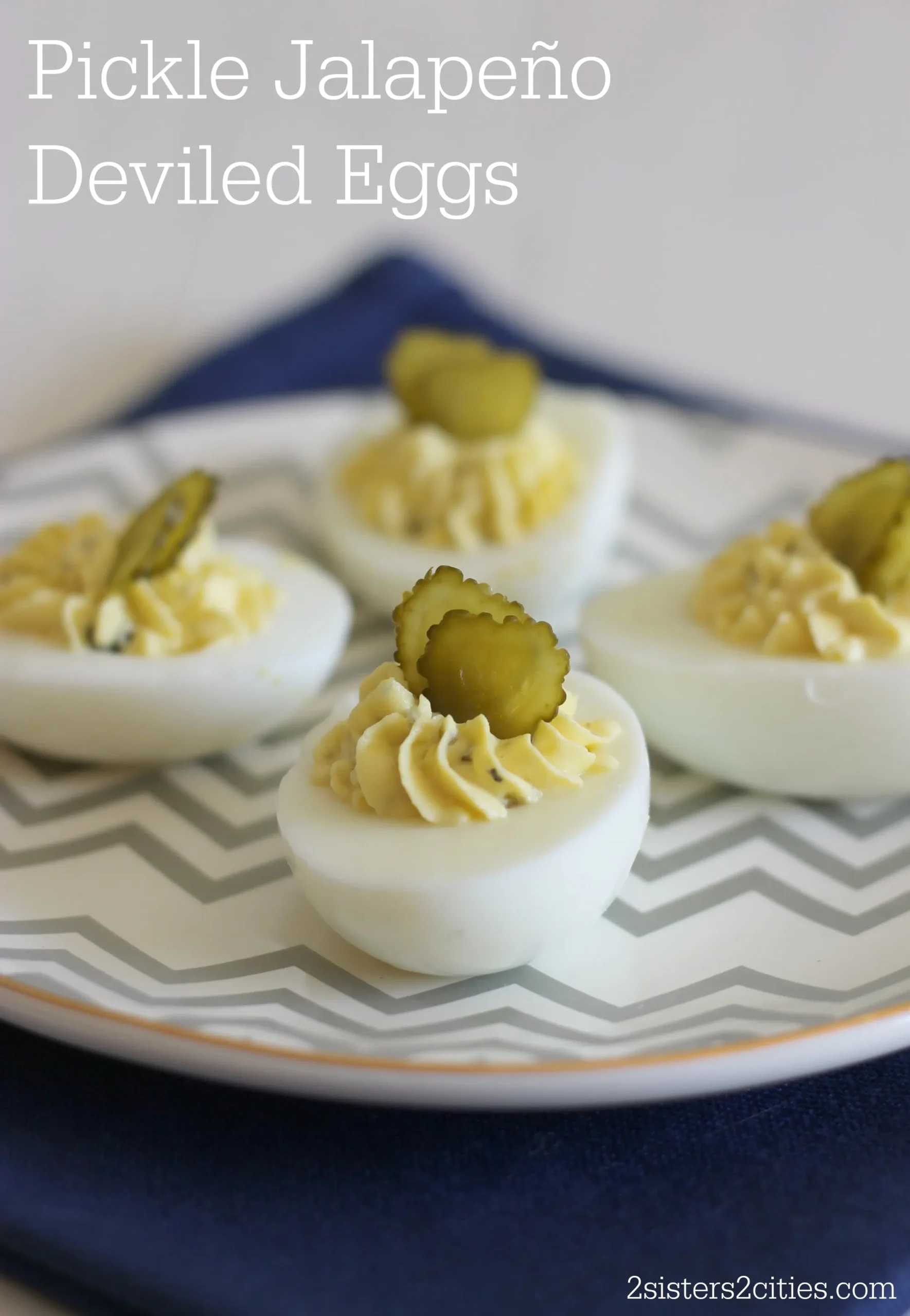 Pickled Jalapeno Deviled Eggs