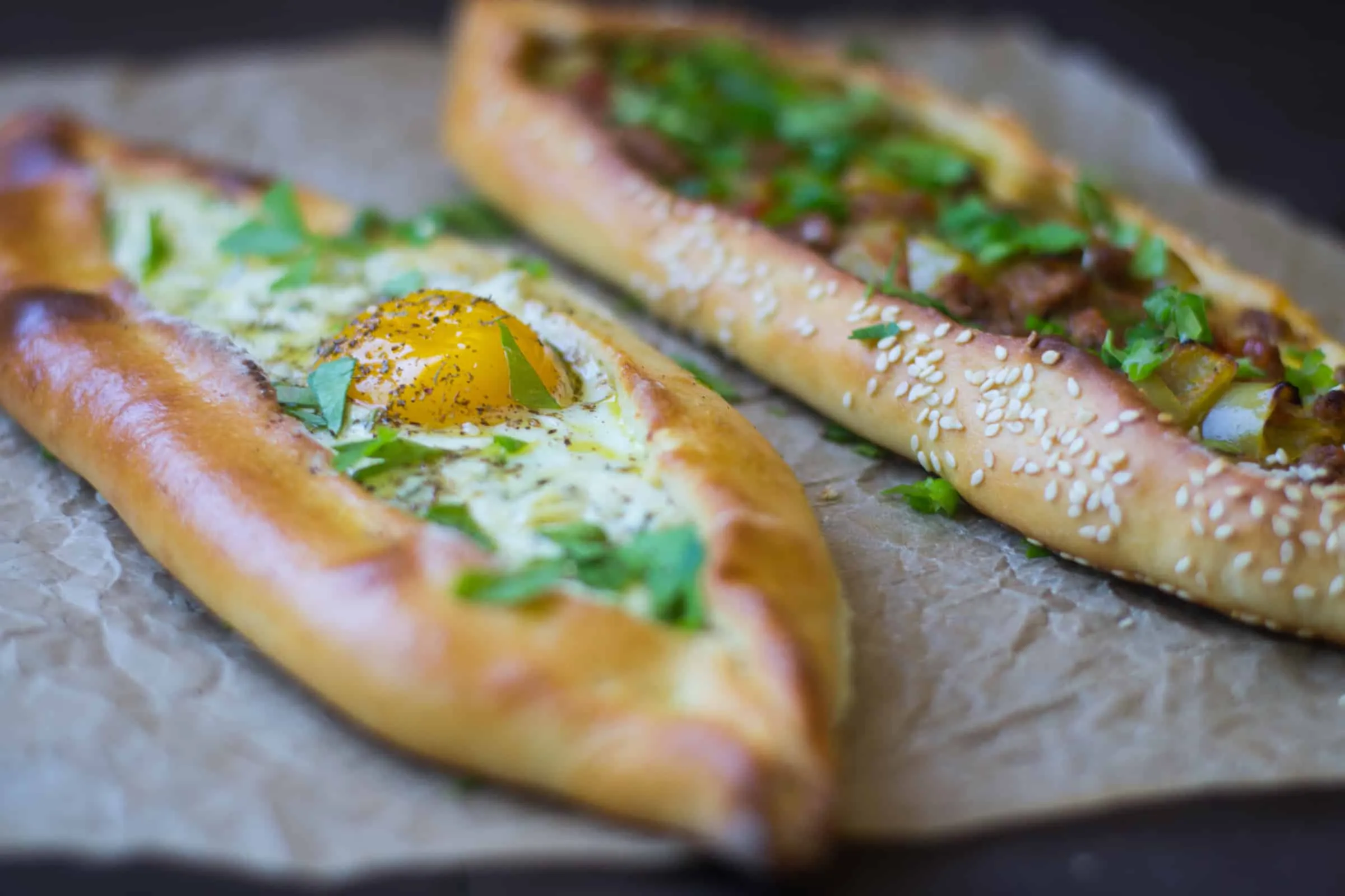 Pide Turkish Flatbread Pizza