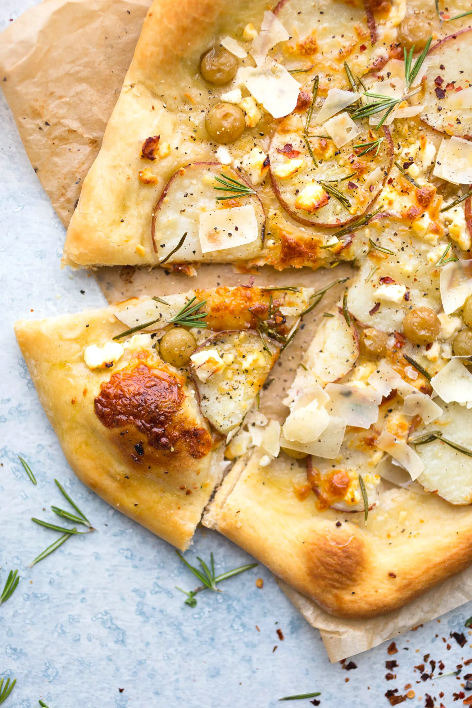 Pizza with Roasted Grapes and Rosemary