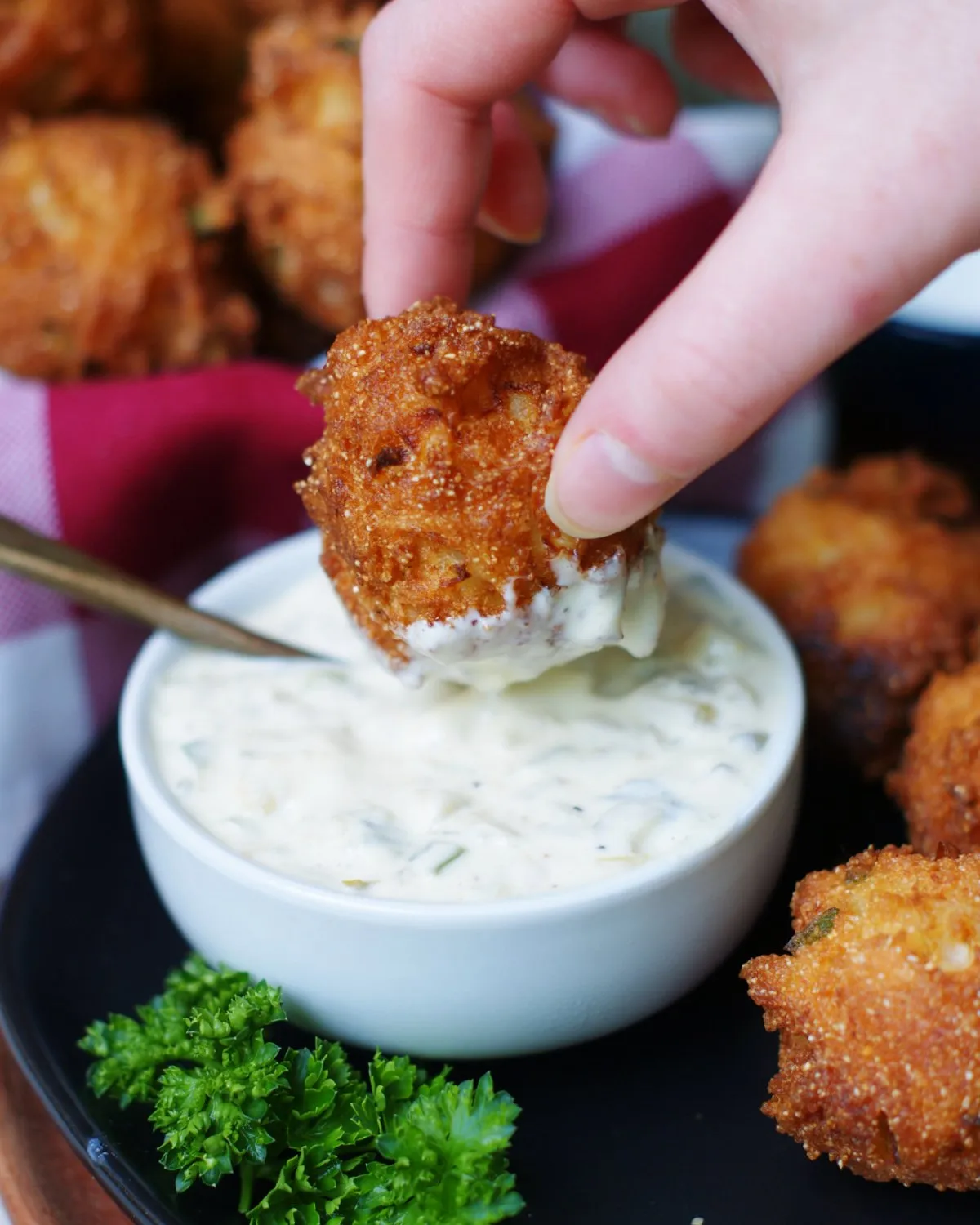 Pop Dees Tuna Tomato Hushpuppies