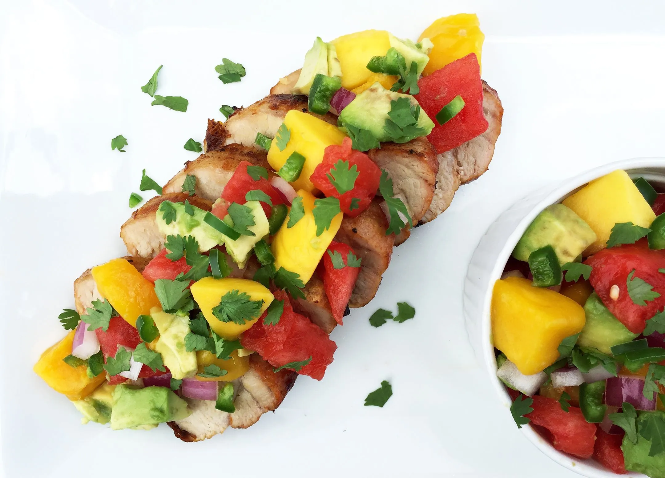 Pork Tenderloin with Melon Salsa