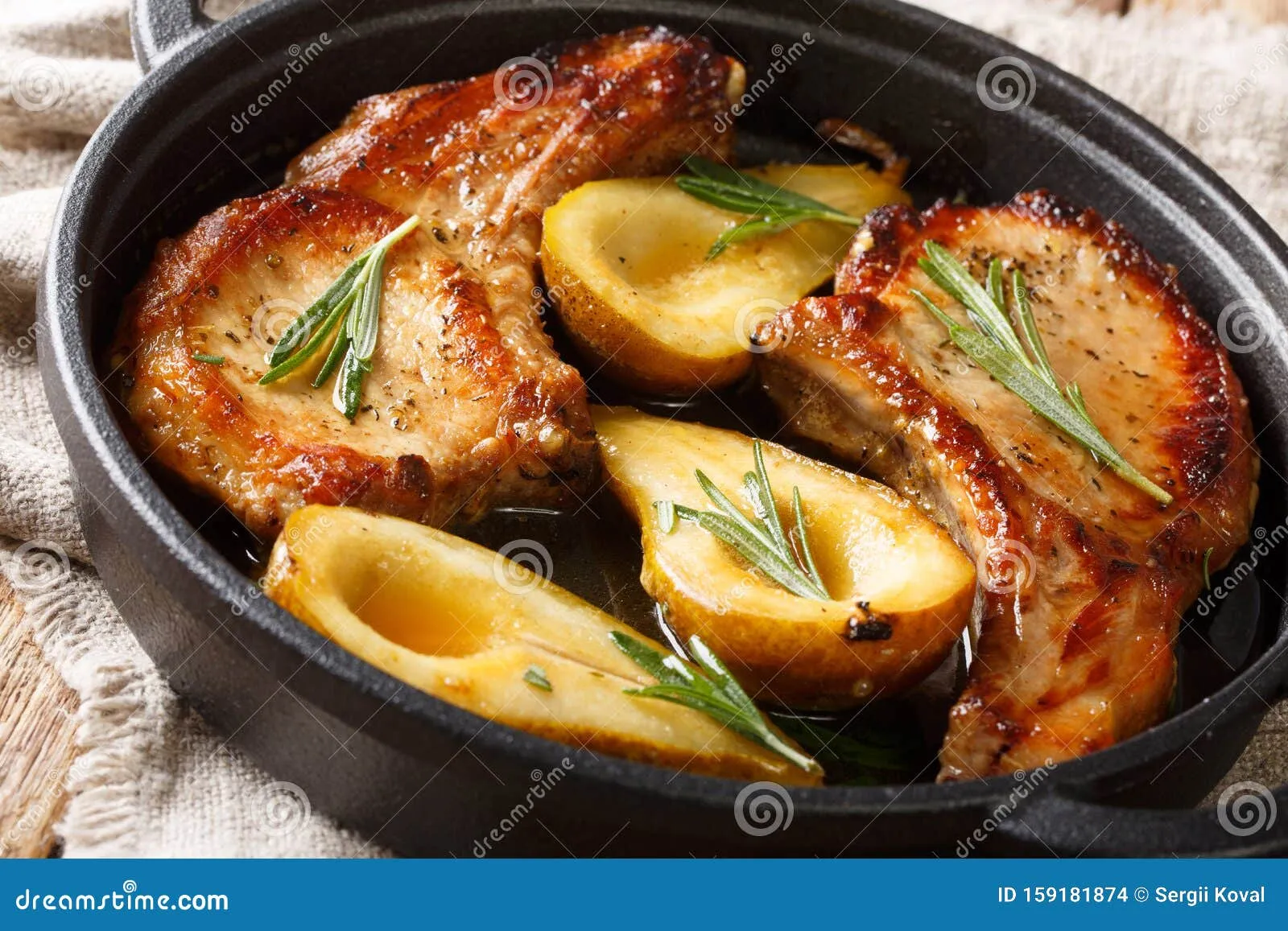 Pork with Honey Roasted Pears