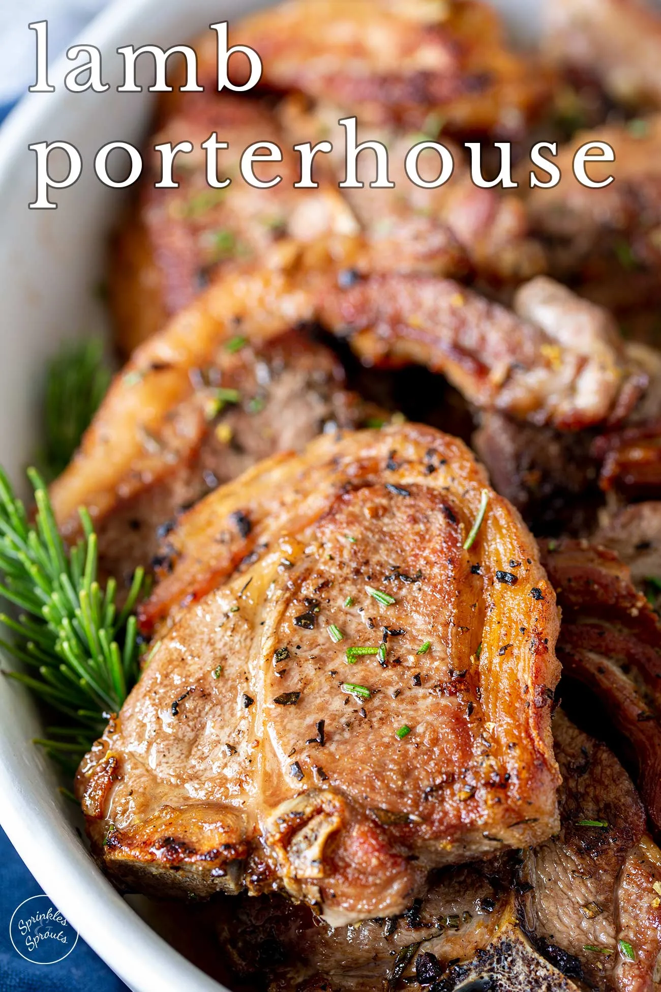 Porterhouse of Lamb with Corn and Pepper Chow GC