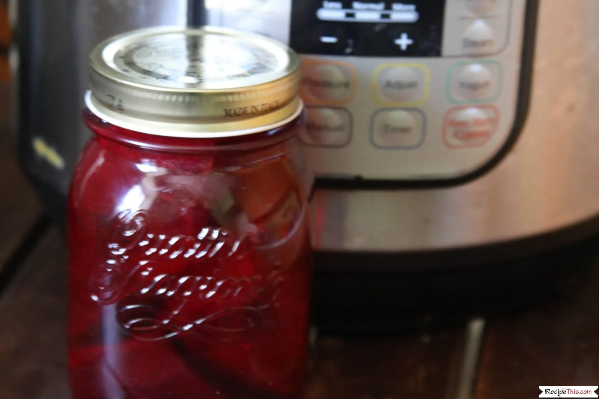 Pressure Cooker Beets with Blue Cheese