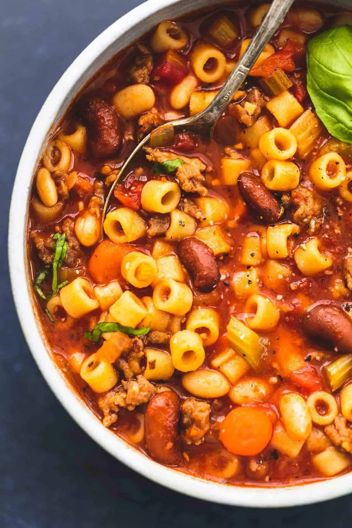 Pressure Cooker Pasta and Bean Soup (Pasta e Fagioli)