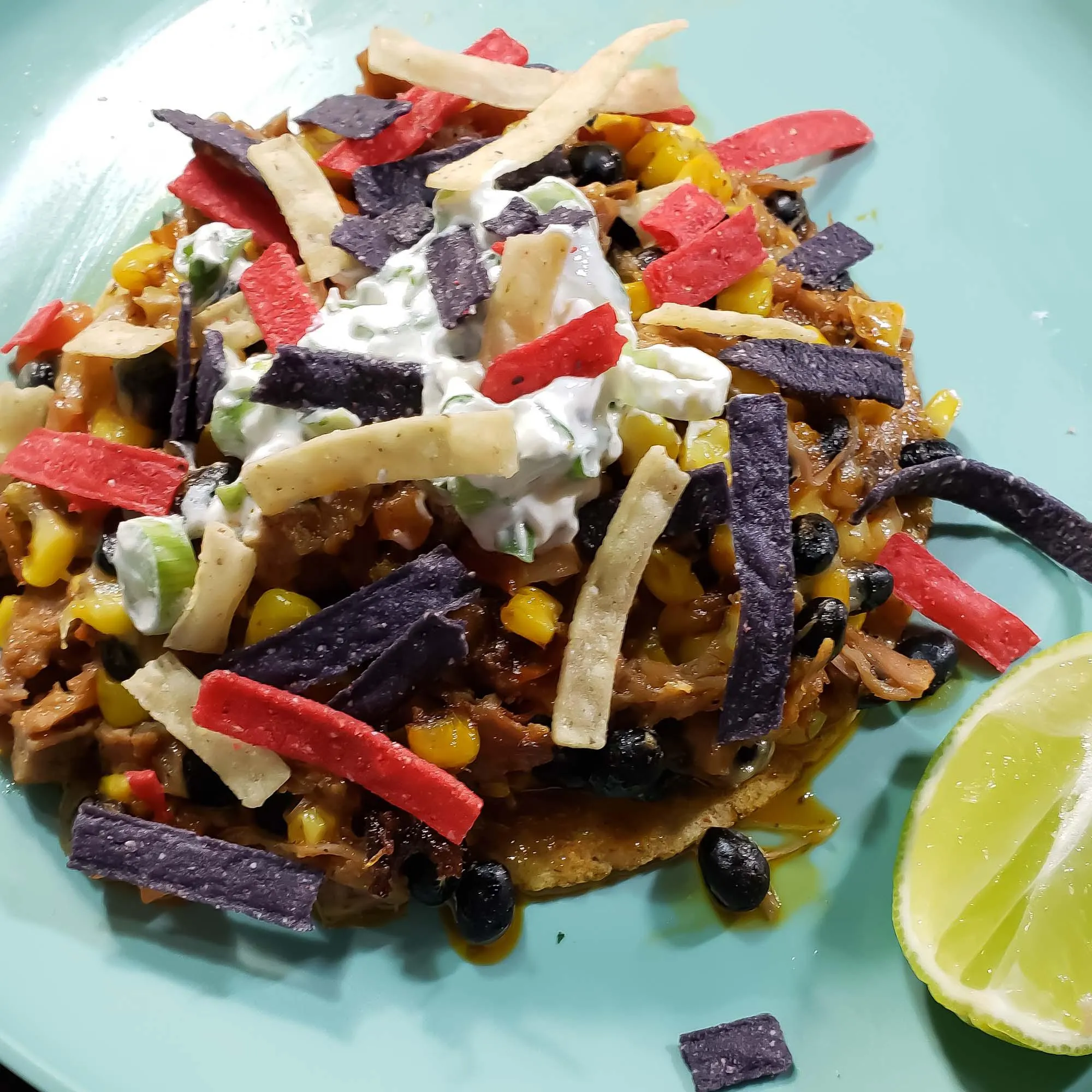 Pulled Pork Enchilada Skillet