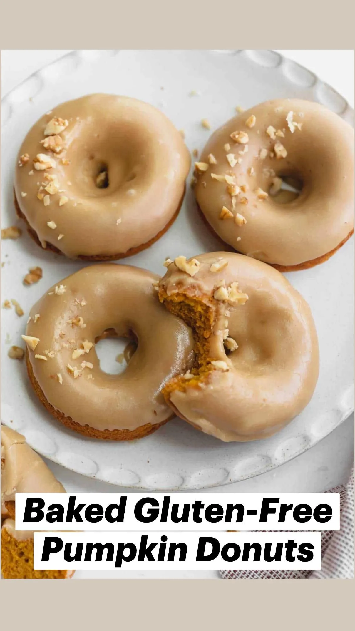 Pumpkin Apple Cider Baked Donuts Gluten Free