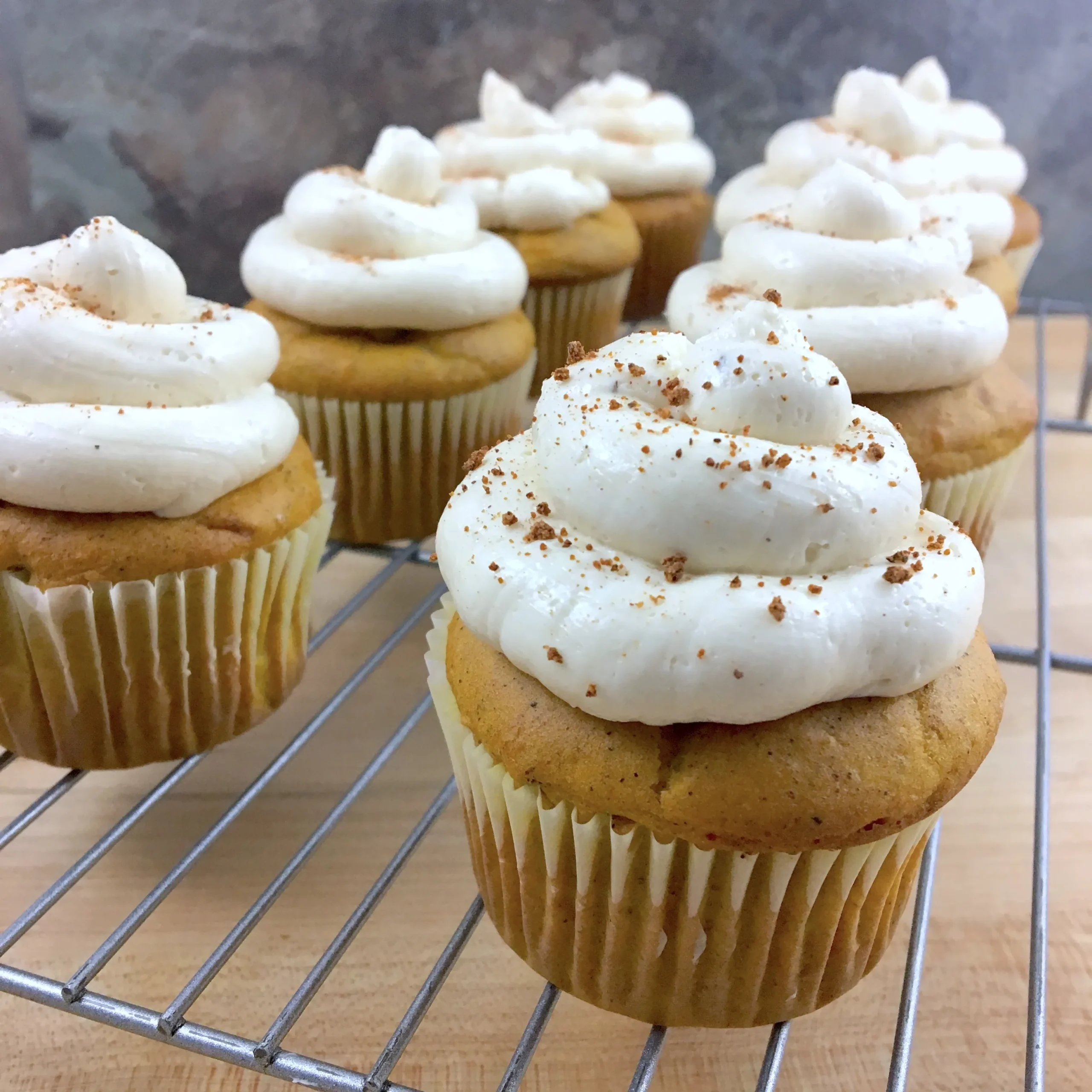 Pumpkin Chai Spiced Cupcakes