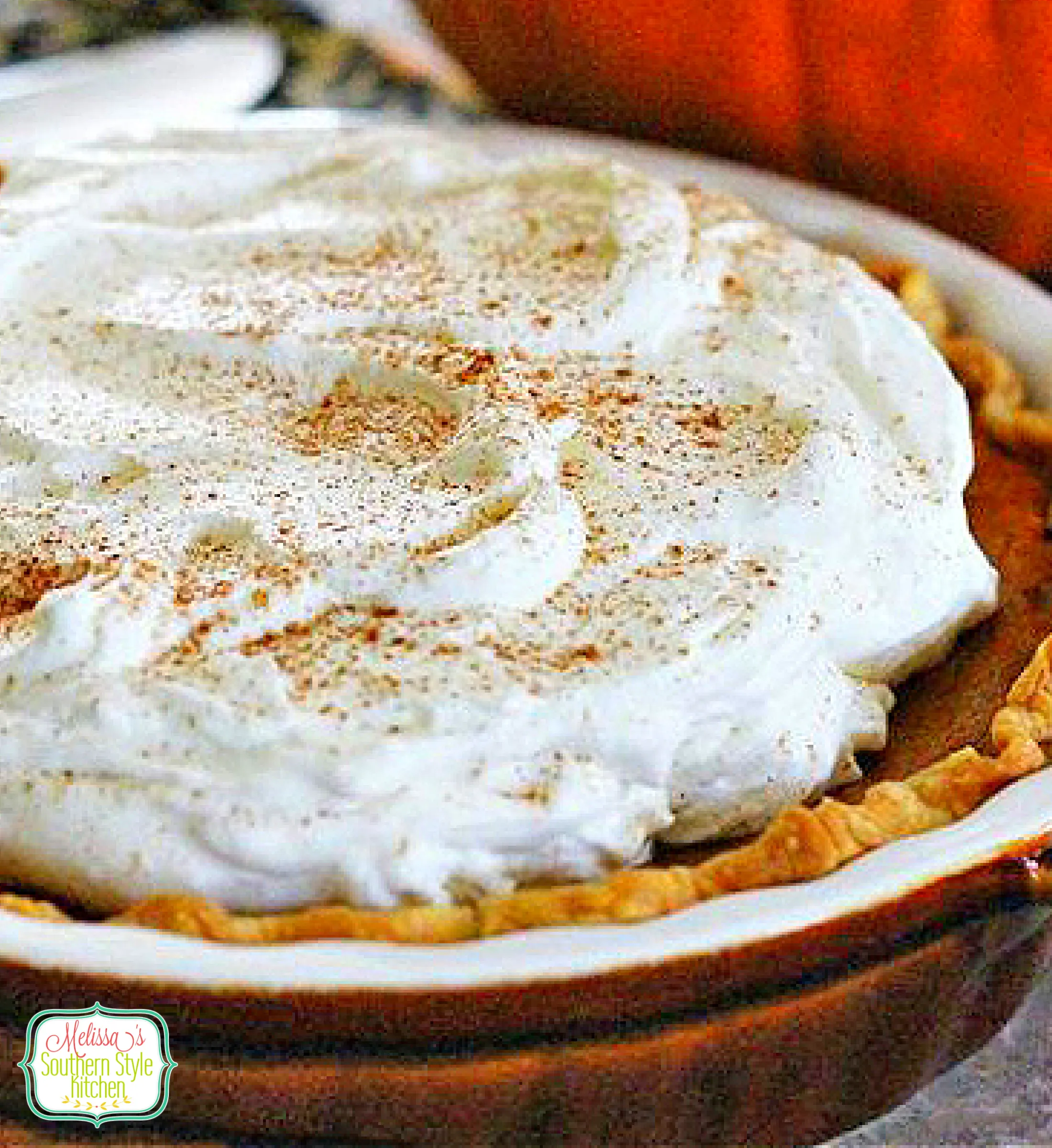 Pumpkin Cream Pie with Bourbon Whipped Cream