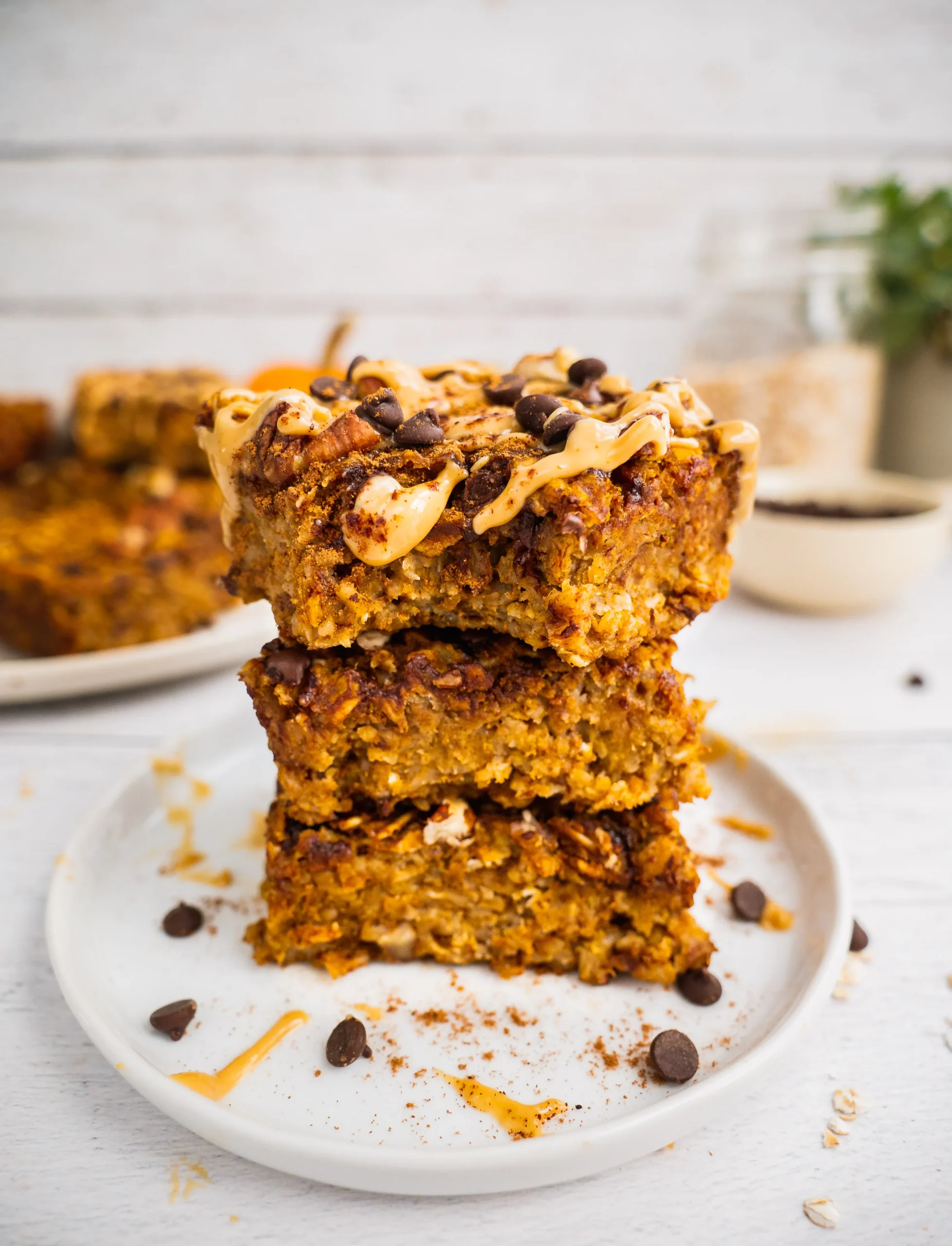 Pumpkin Oatmeal Breakfast Bars