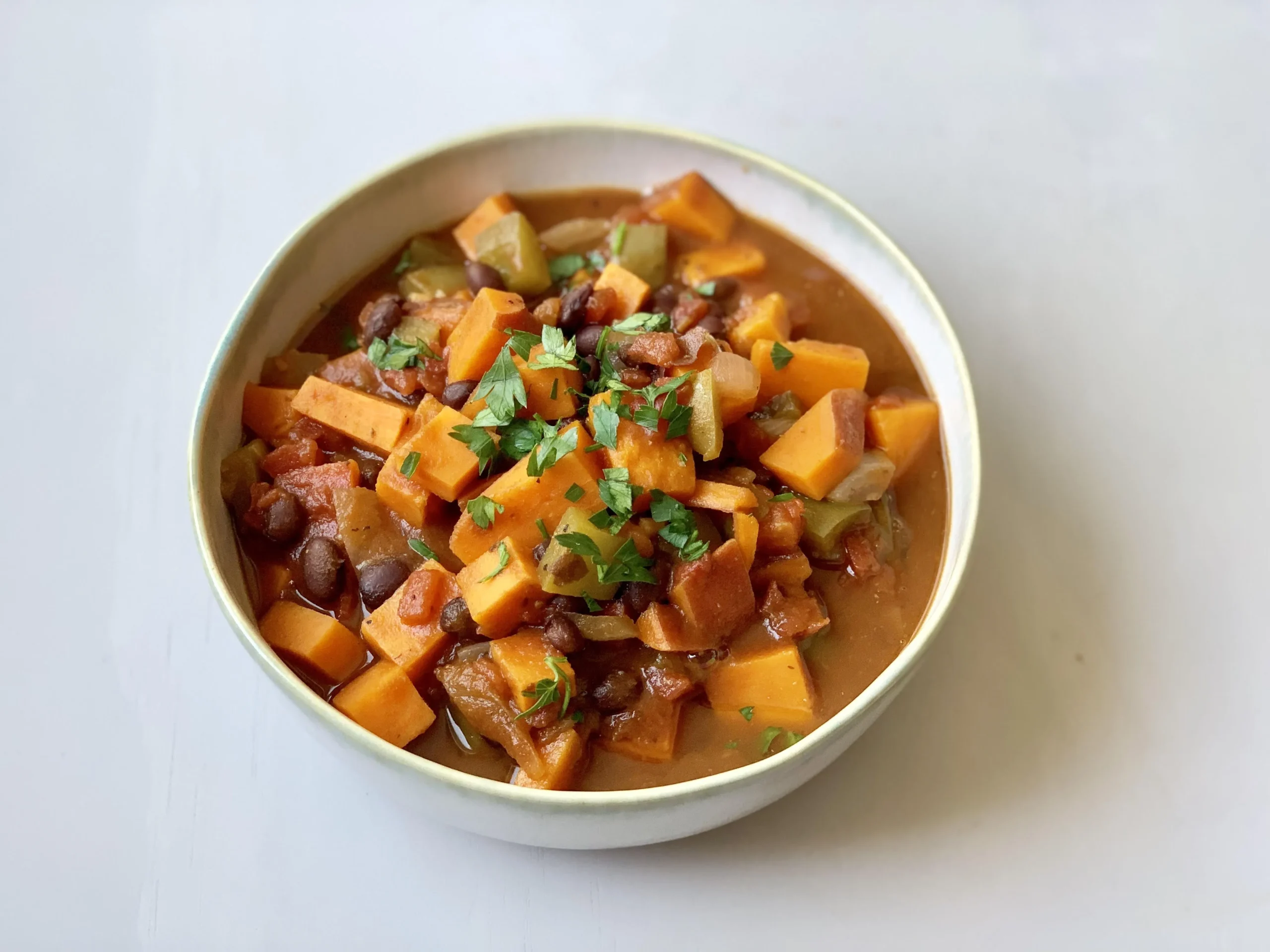 Pumpkin Stew with Potatoes and Peppers