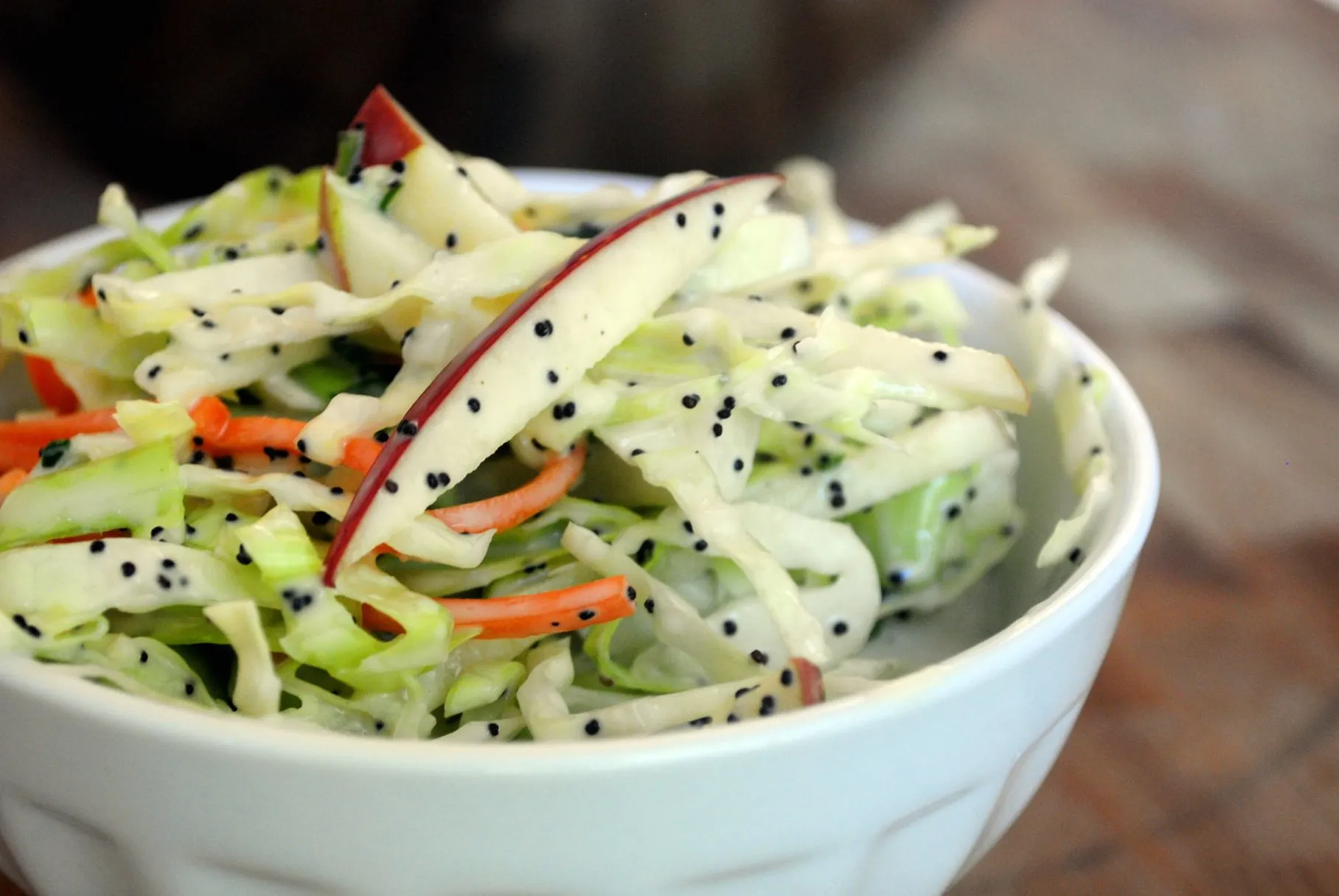 Quick Cabbage Apple Slaw