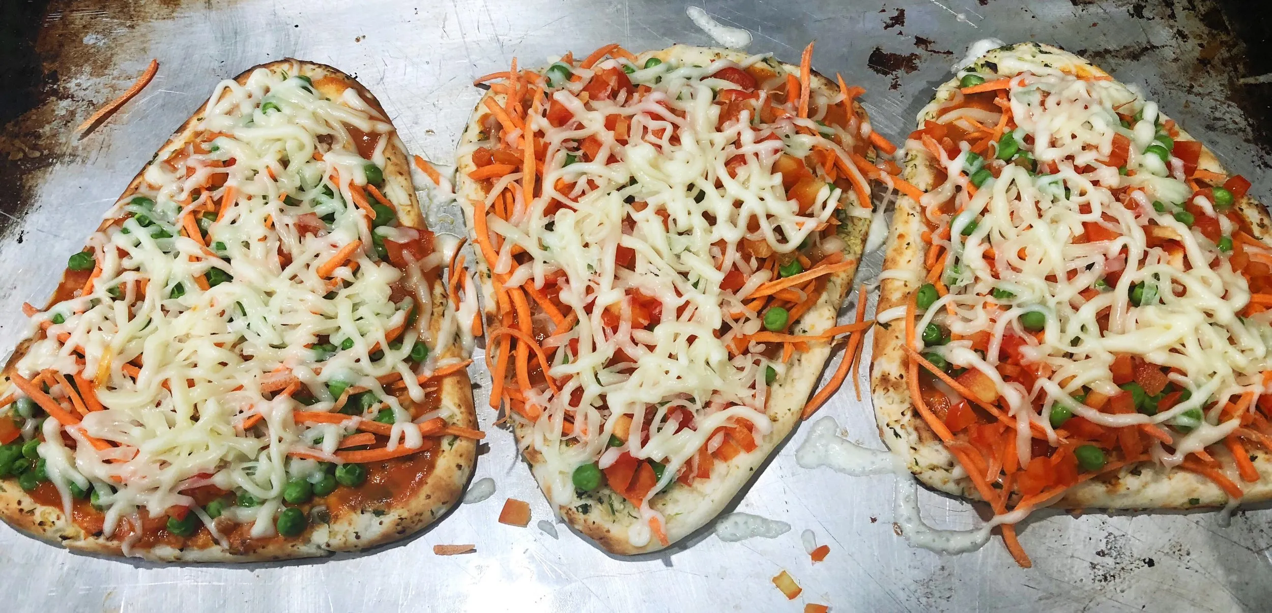 Quick Easy Thai Curry Naan Pizza