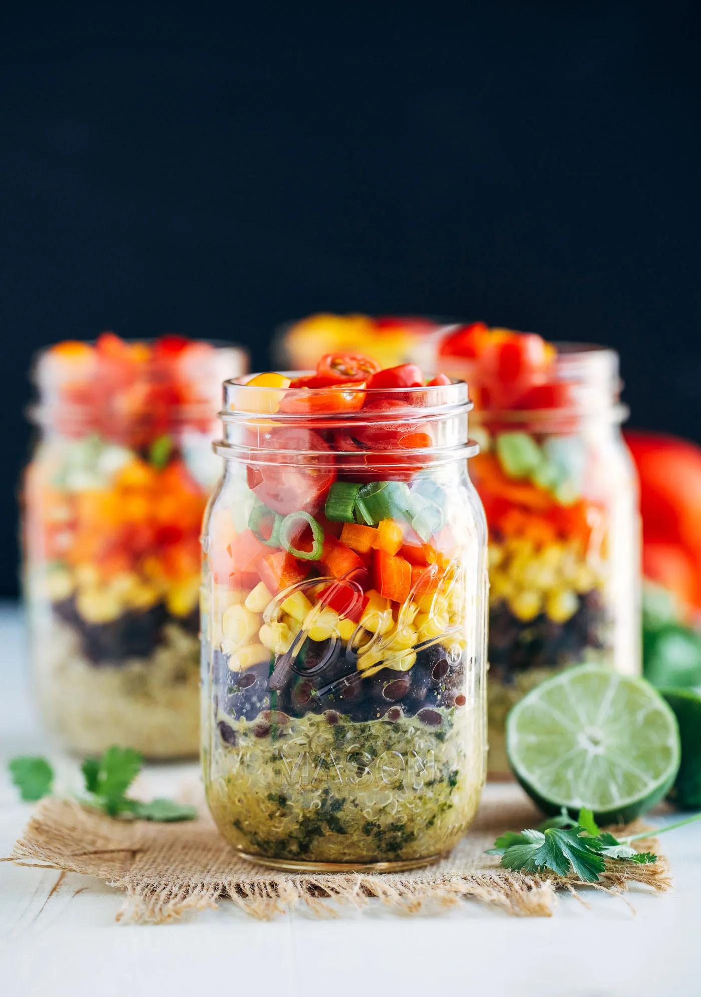 Quinoa Chicken Jar Salad