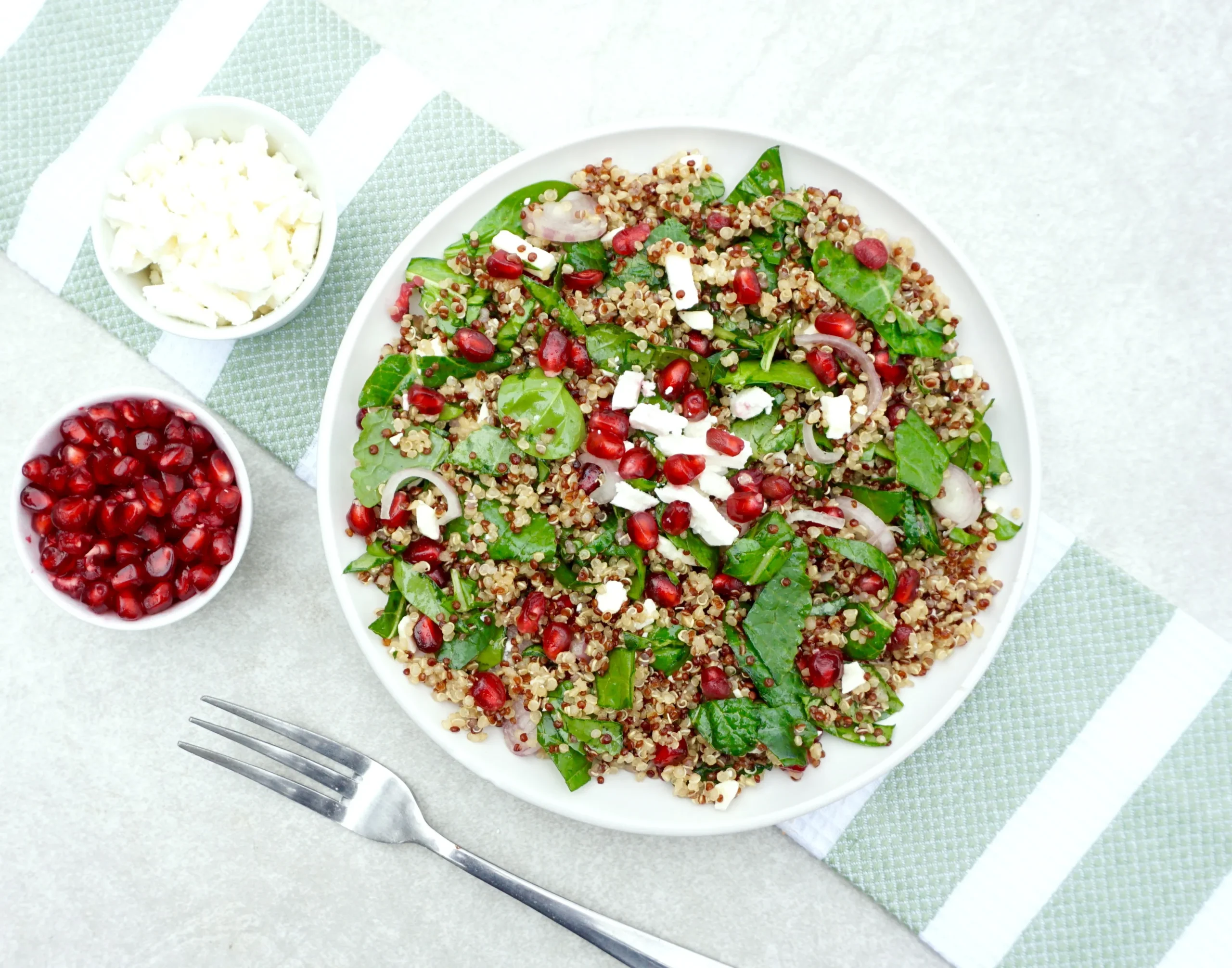 Quinoa Salad with Pomegranate Seeds