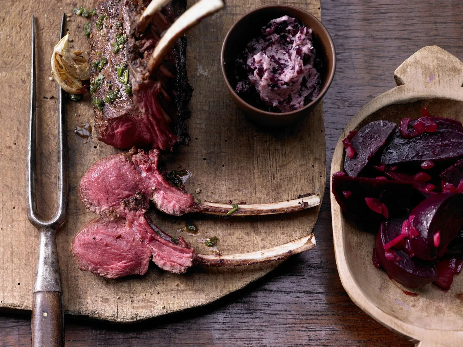 Rack of Venison with Apple and Szechuan Peppercorn Sauce