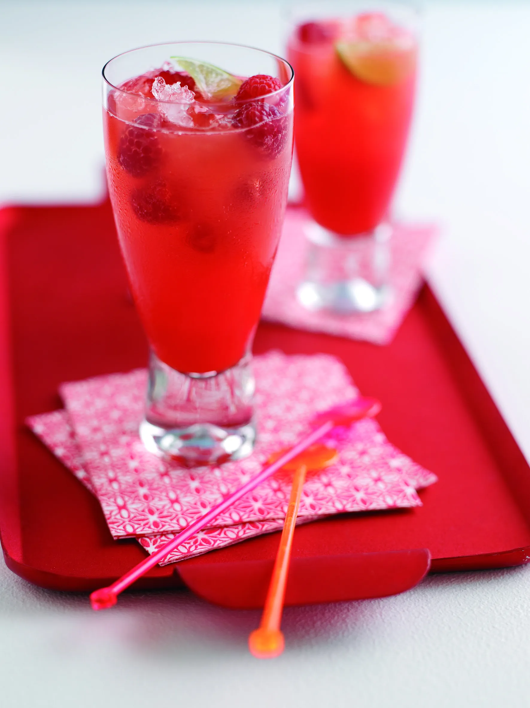 Raspberries with Peach Puree