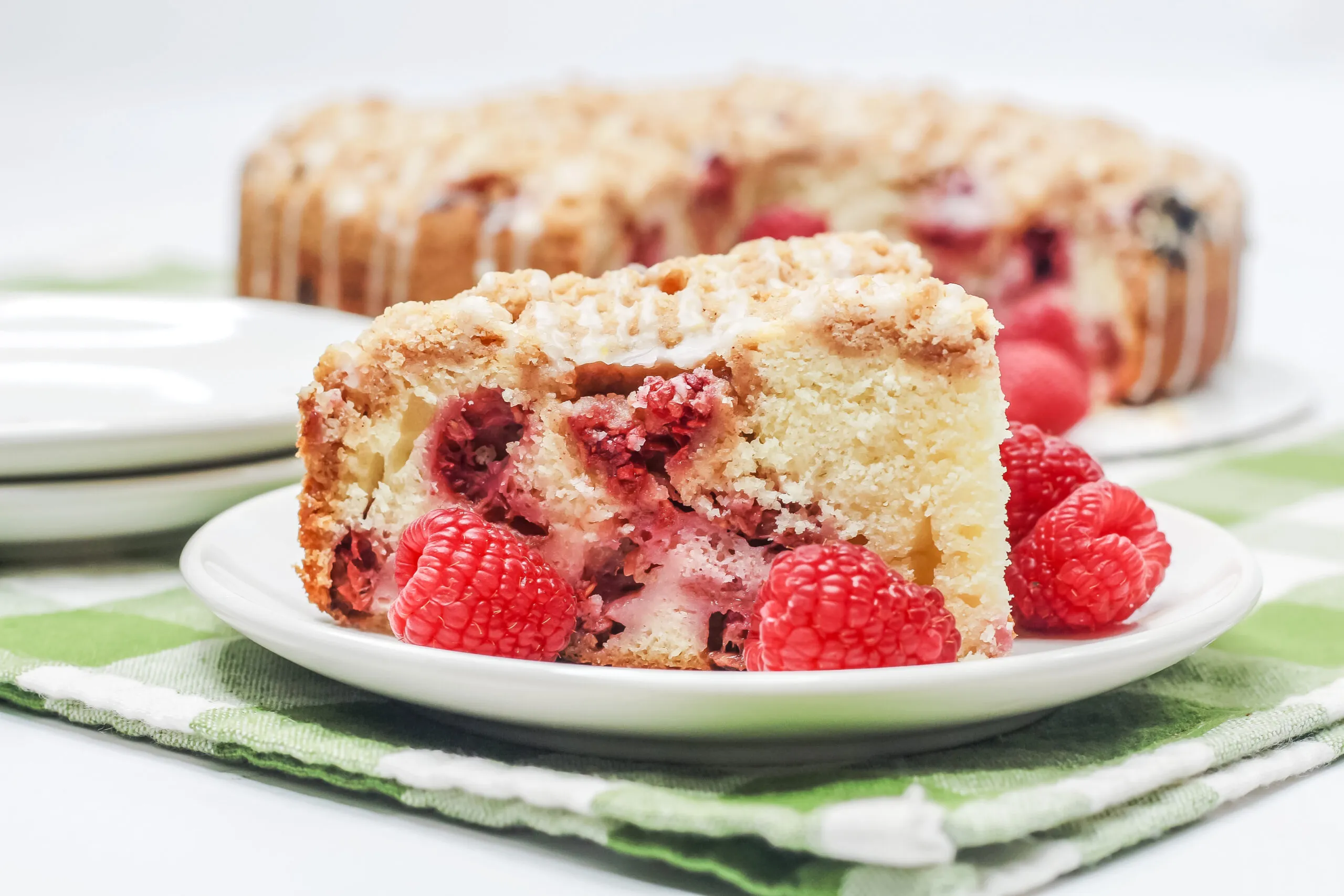 Raspberry Crumb Bread Lemon Glaze