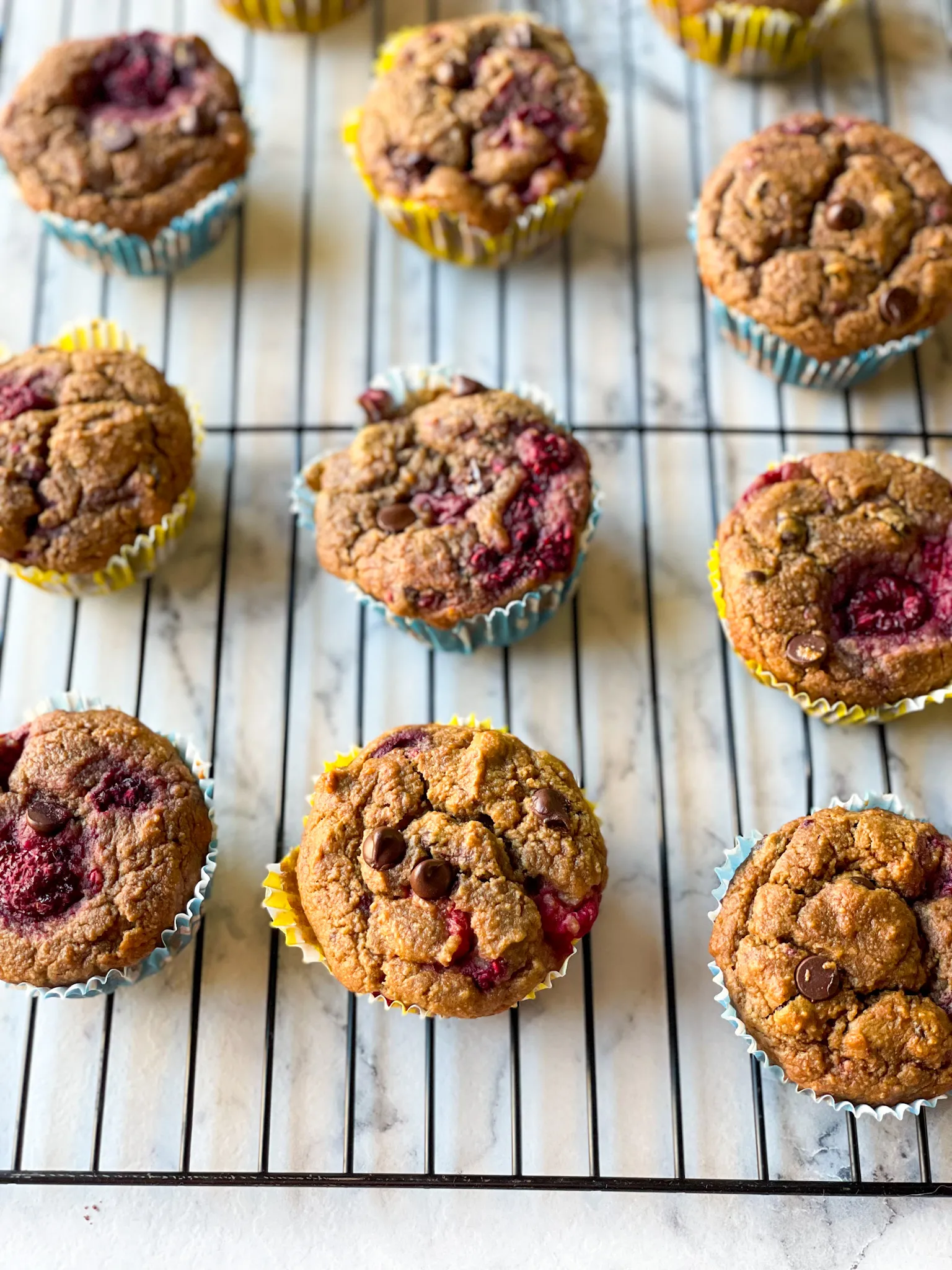 Raspberry Dark Chocolate Muffins