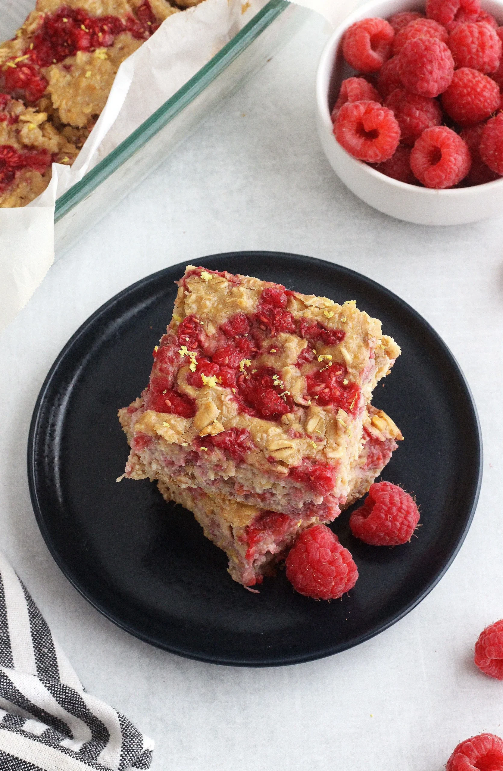 Raspberry Lemon Baked Oatmeal WW