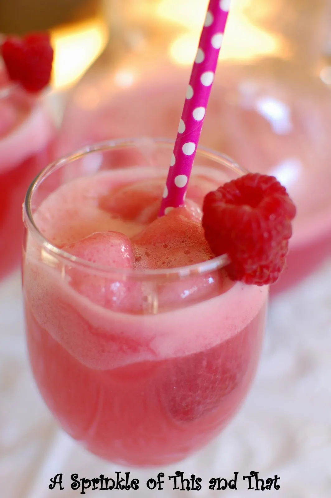 Raspberry Rhubarb Collins Party Punch