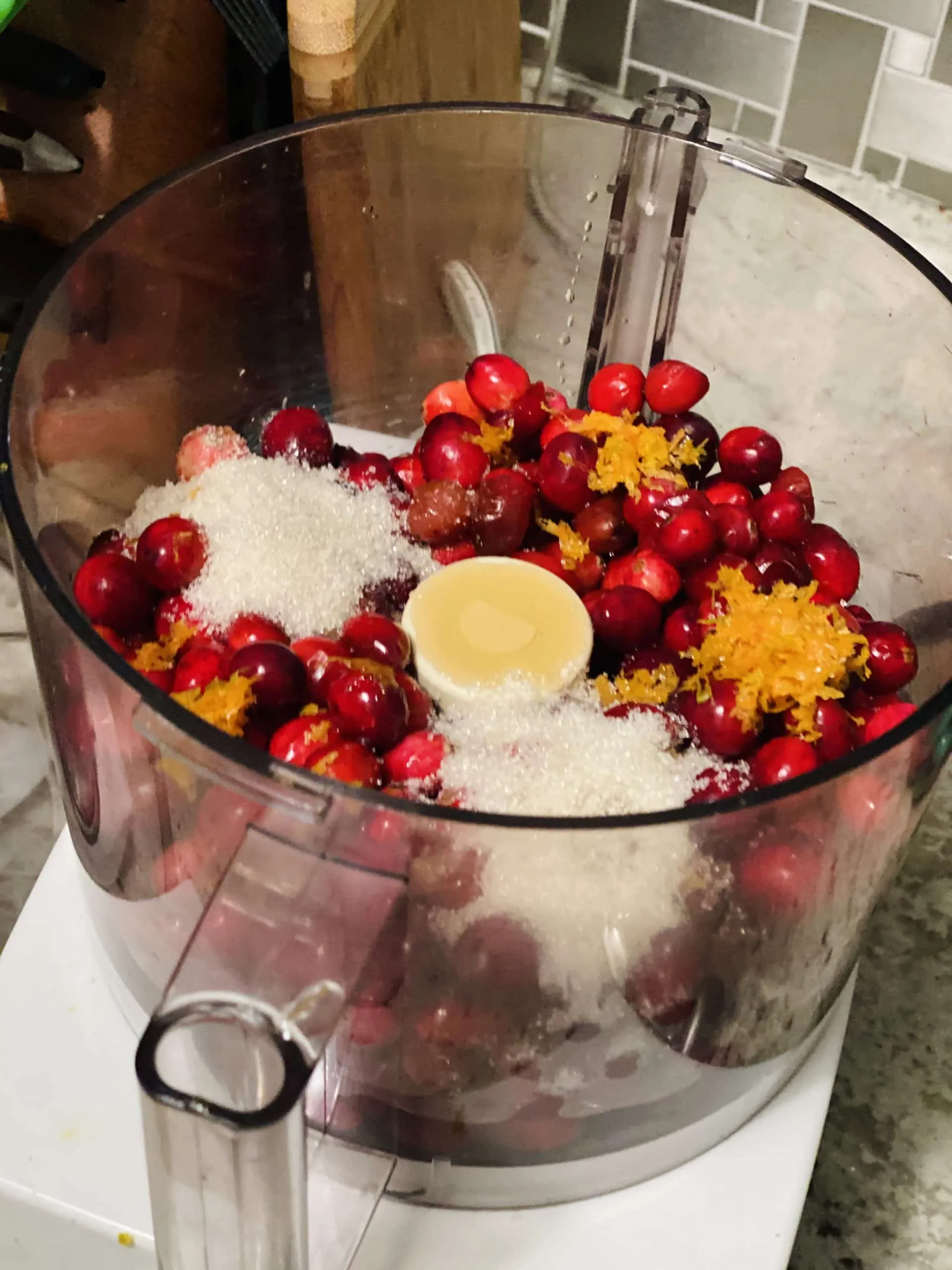 Raw Cranberry Pomegranate Relish