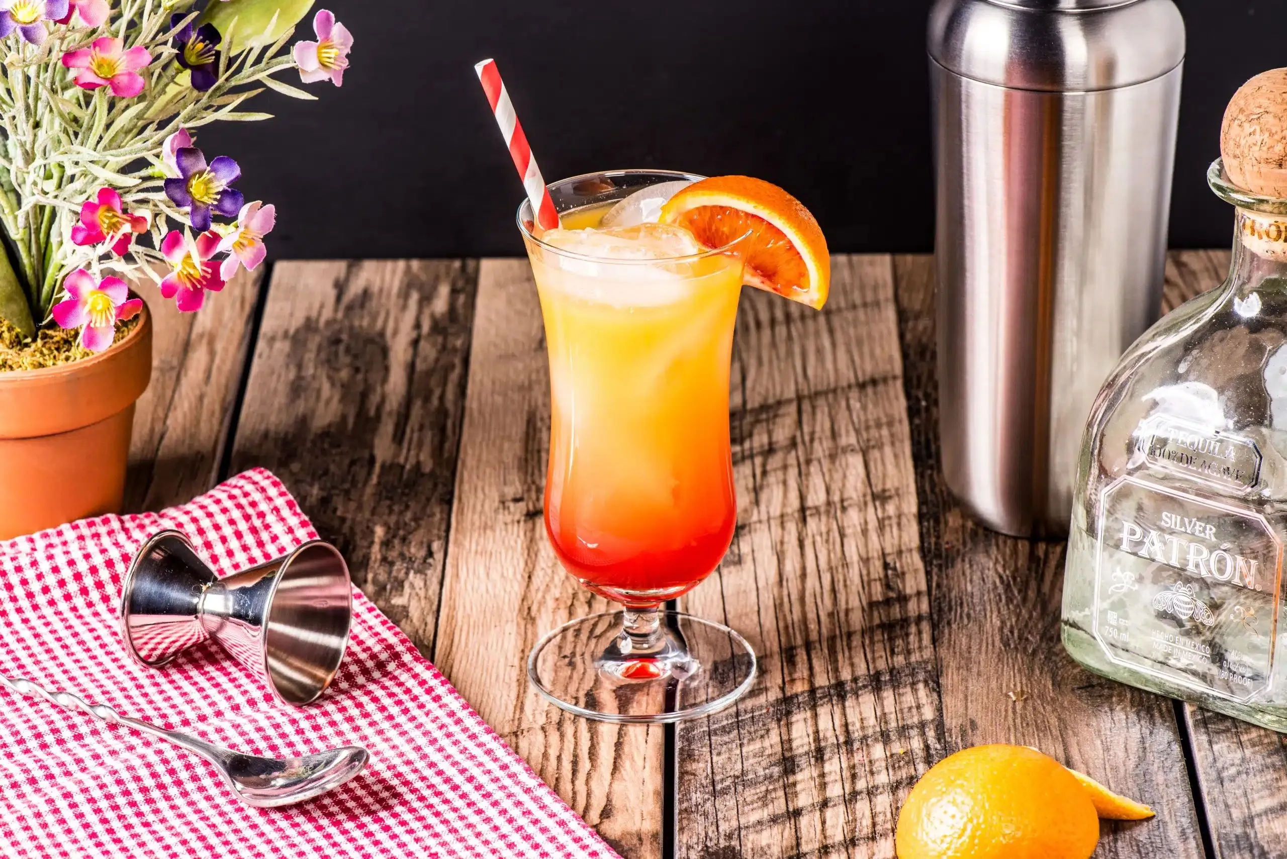 Red White Blue Keto Tequila Cocktail