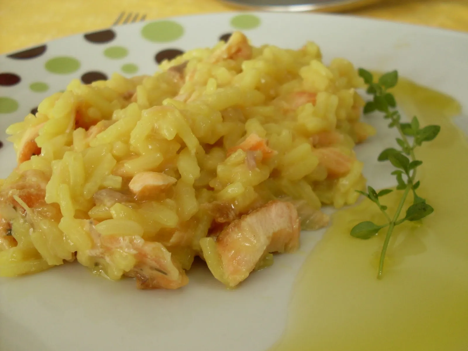 Risoto de Salmo Defumado