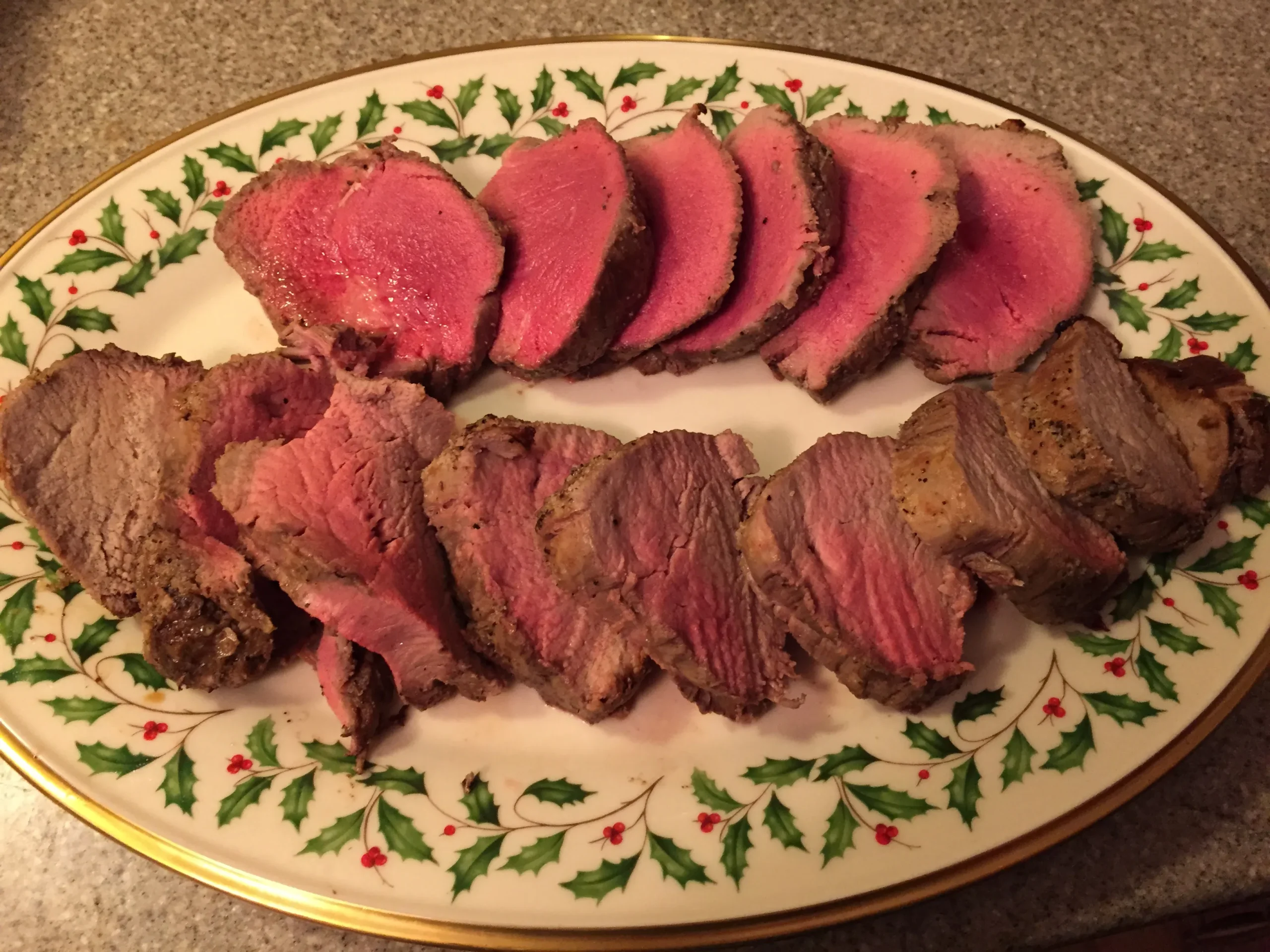 Roasted Beef Tenderloin with Blue Cheese Sauce