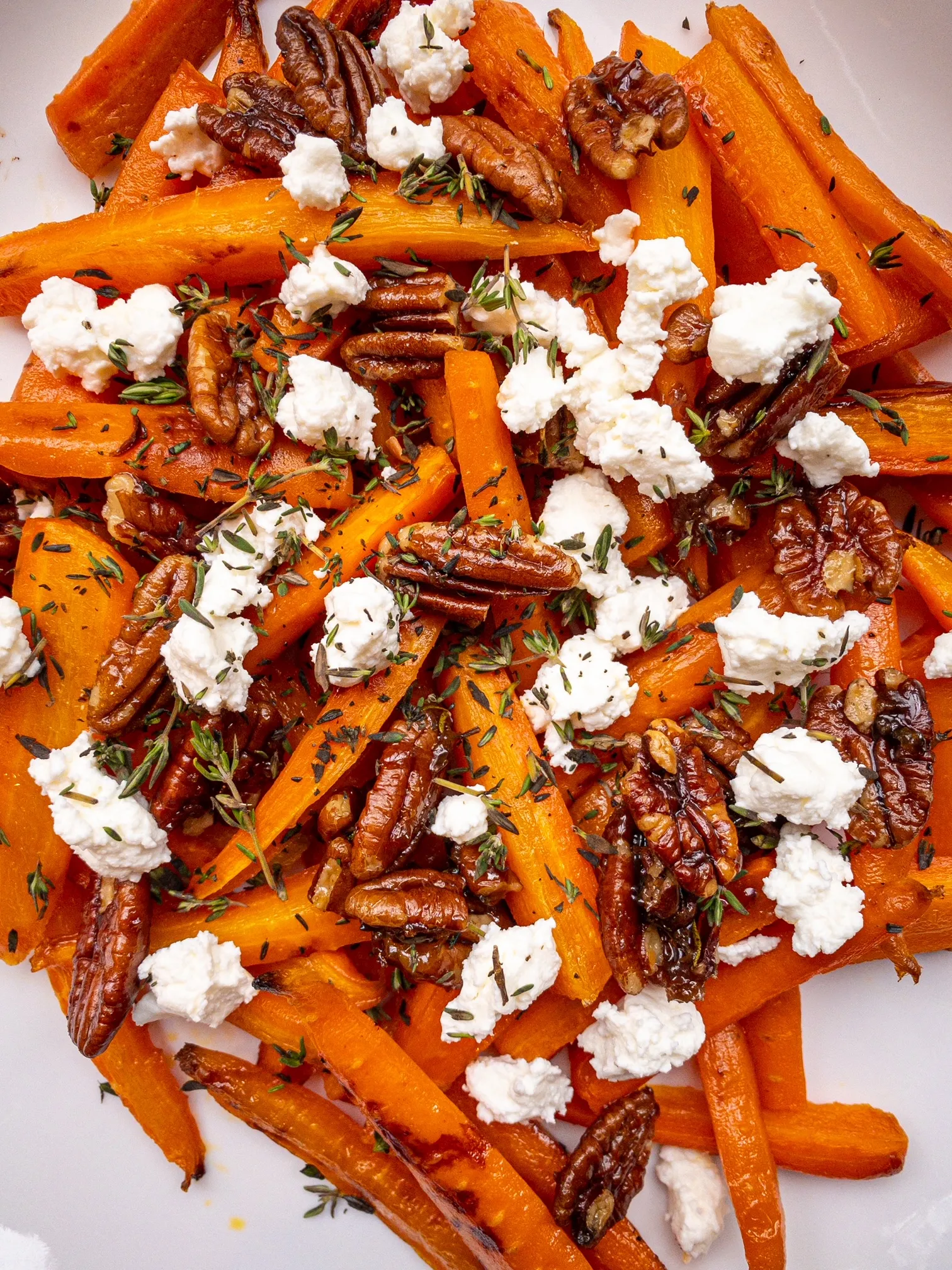 Roasted Carrots and Potatoes with Goat Cheese