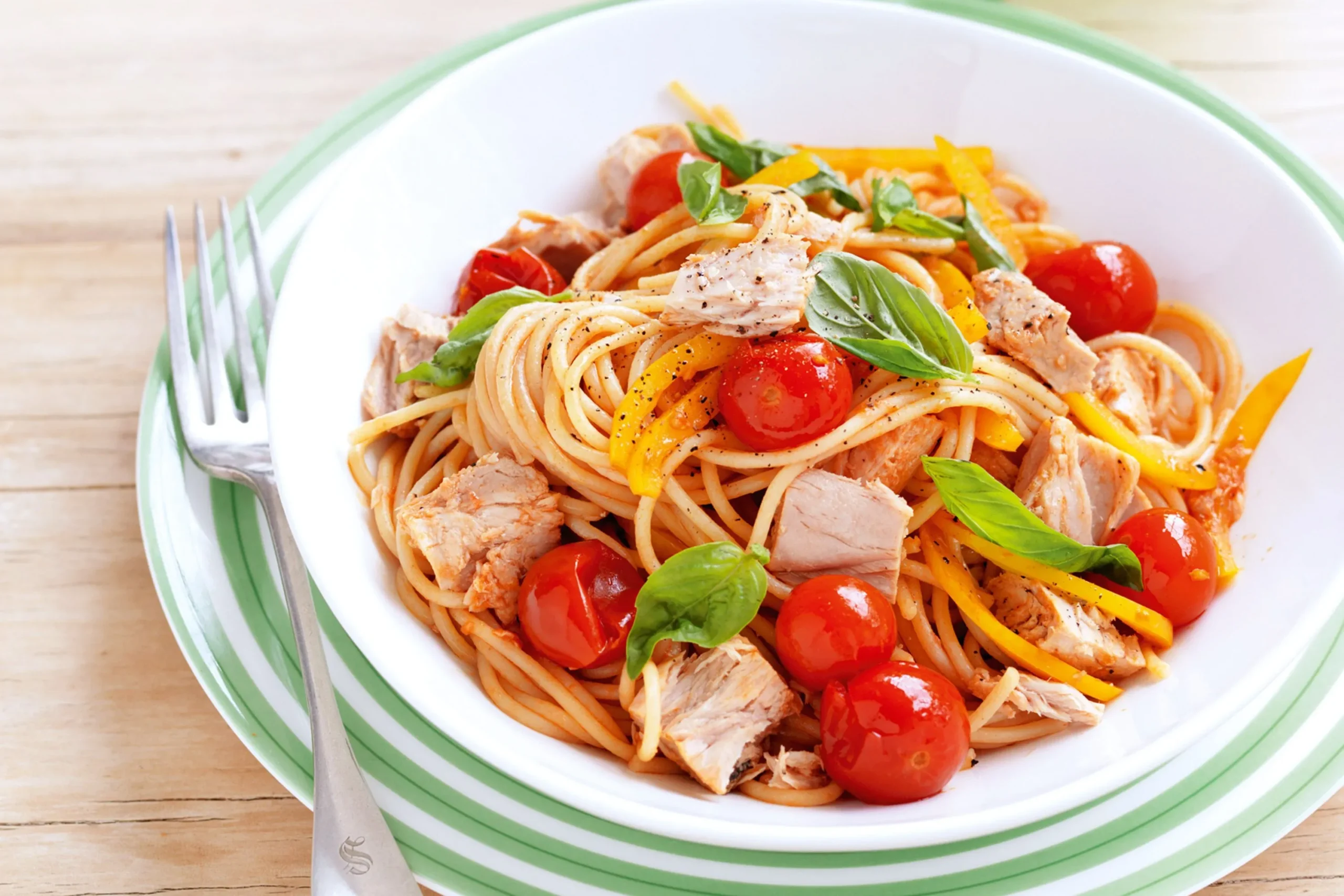 Roasted Cherry Tomato and Tuna Pasta