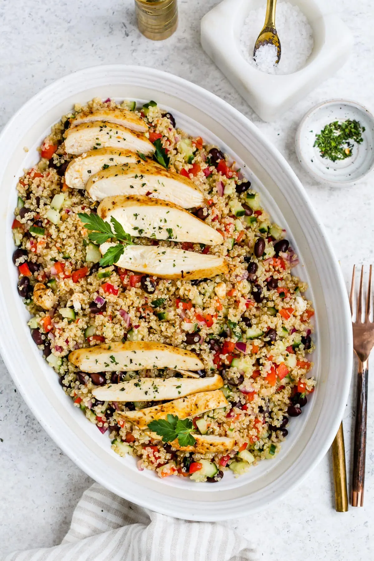 Roasted Chicken Quinoa Salad
