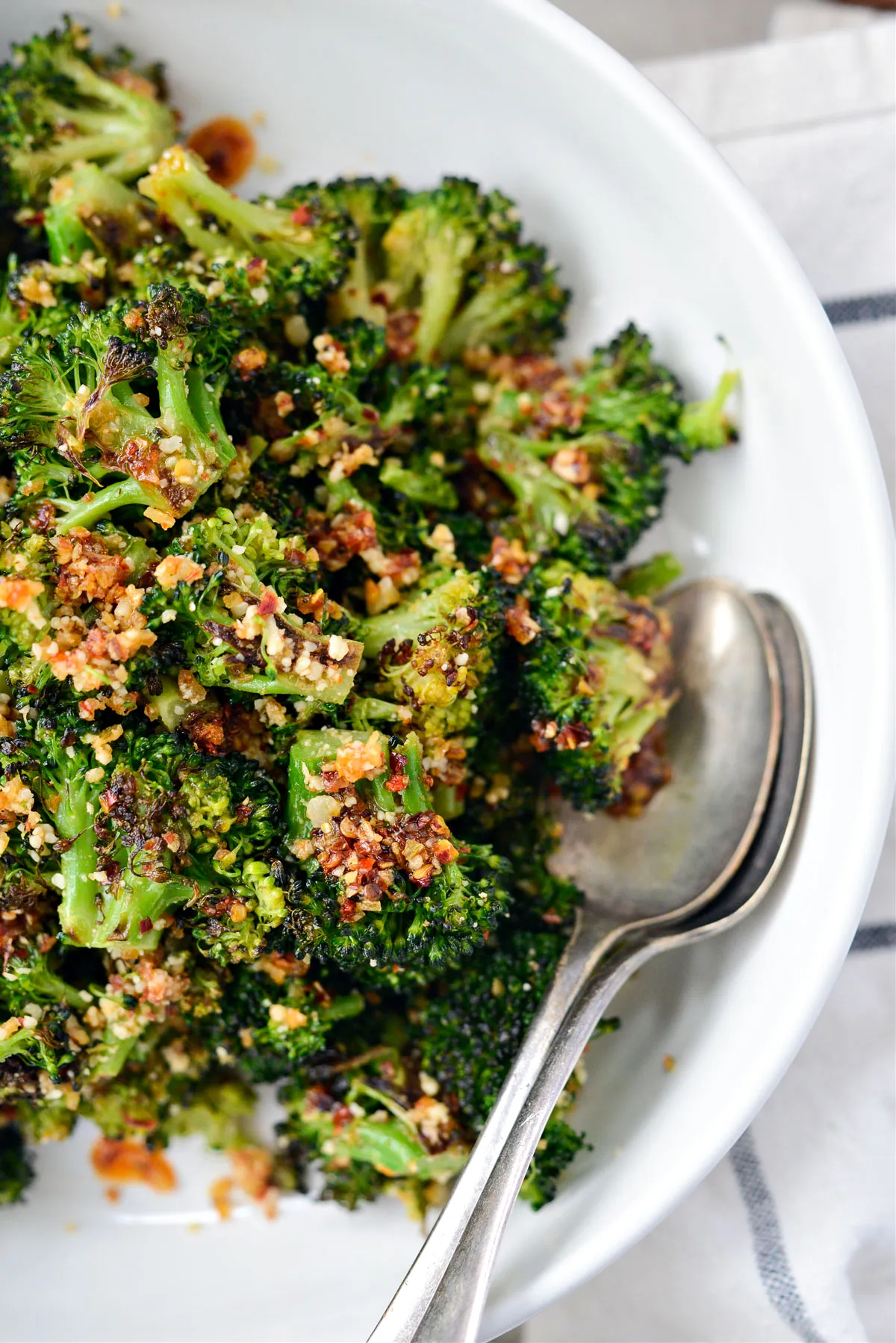 Roasted Chili Garlic Broccoli