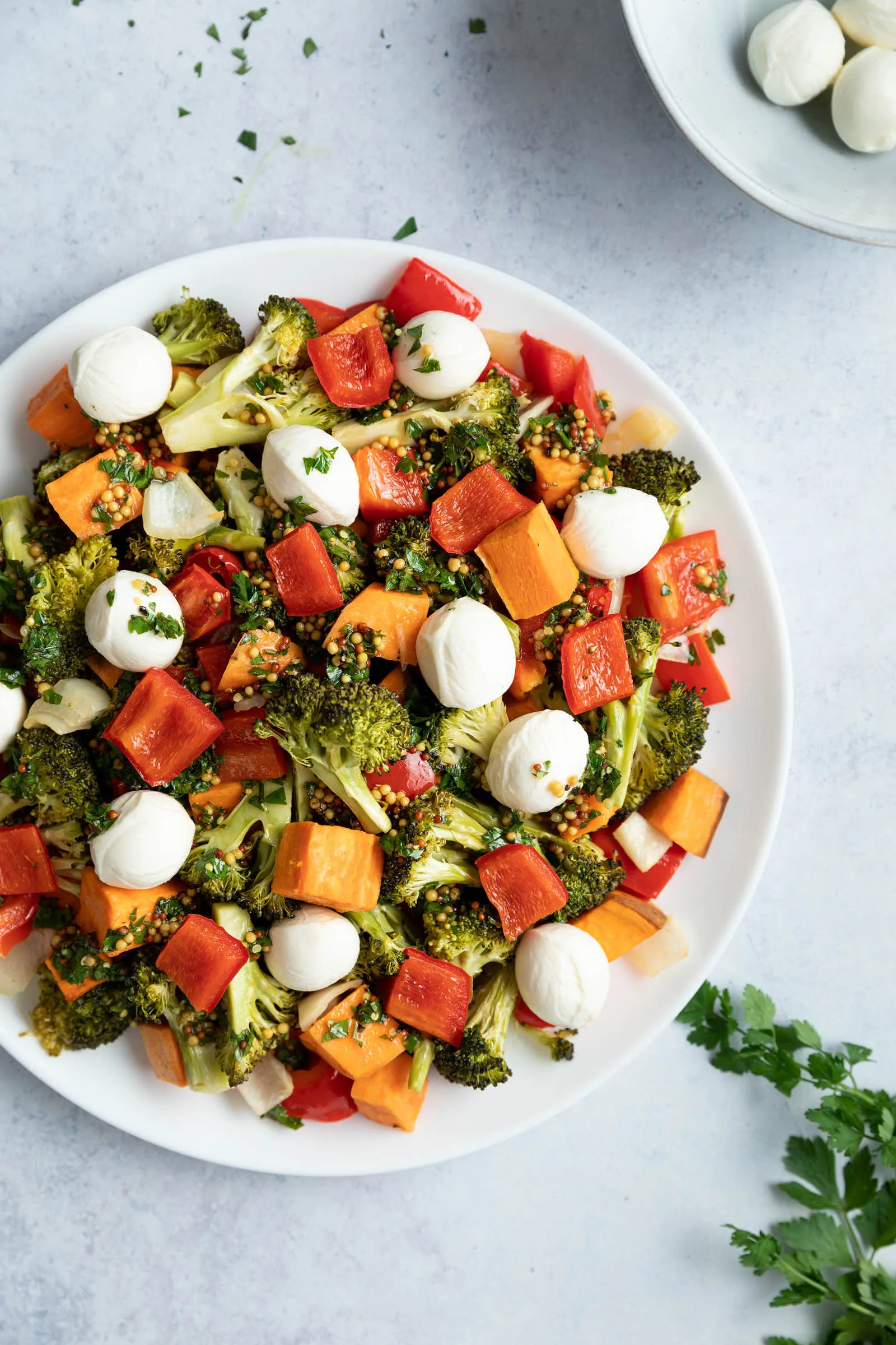 Roasted Garlic Vegetable Salad