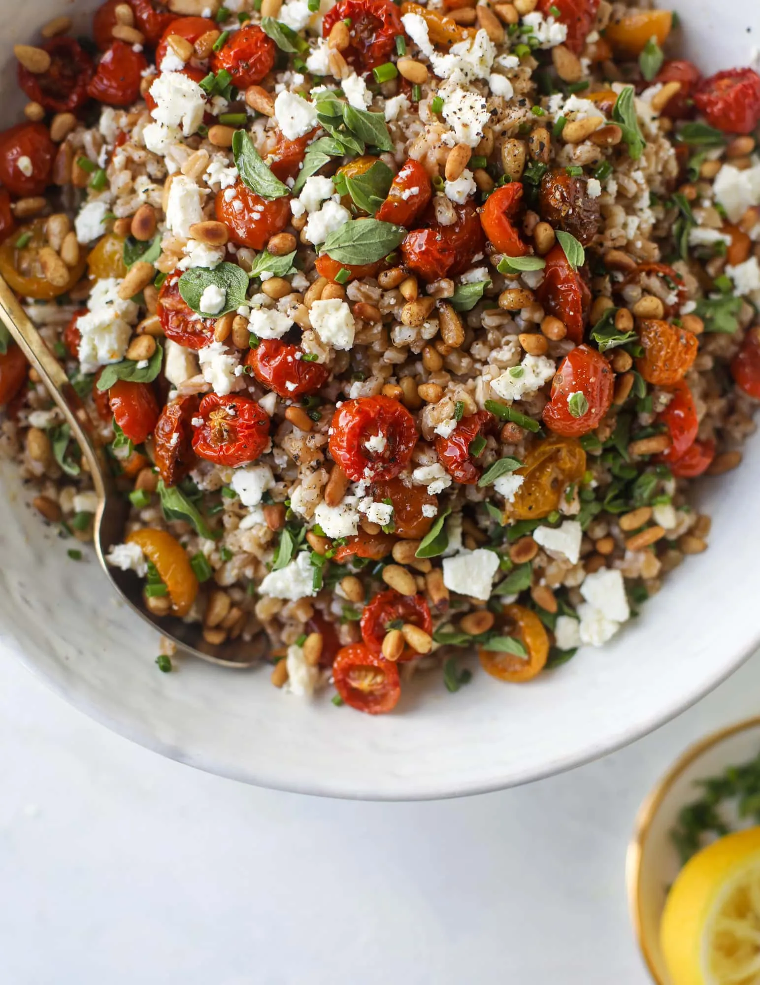 Roasted Tomato Farro Salad