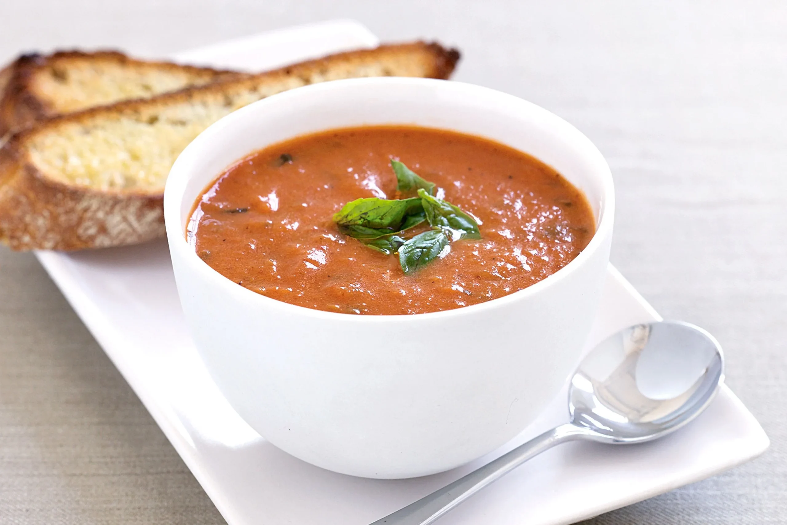Roasted Vine and Roma Tomato Basil Soup