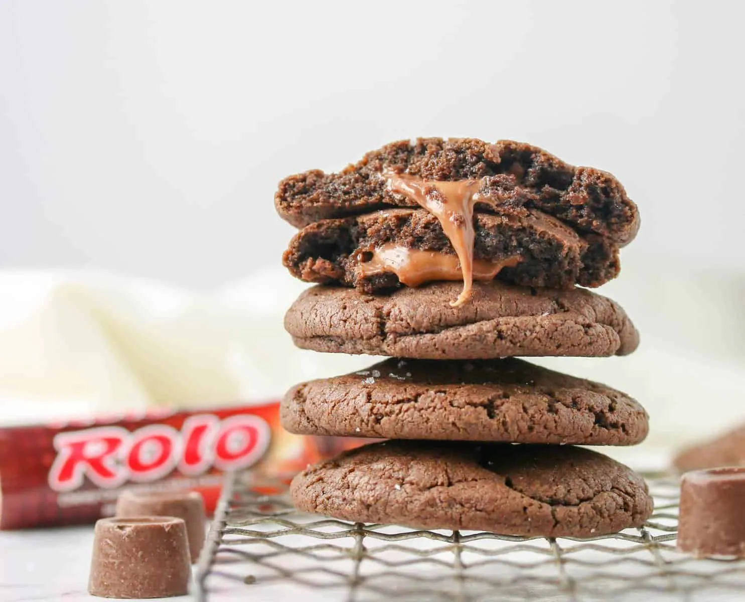 Rolo Cookies with Sea Salt