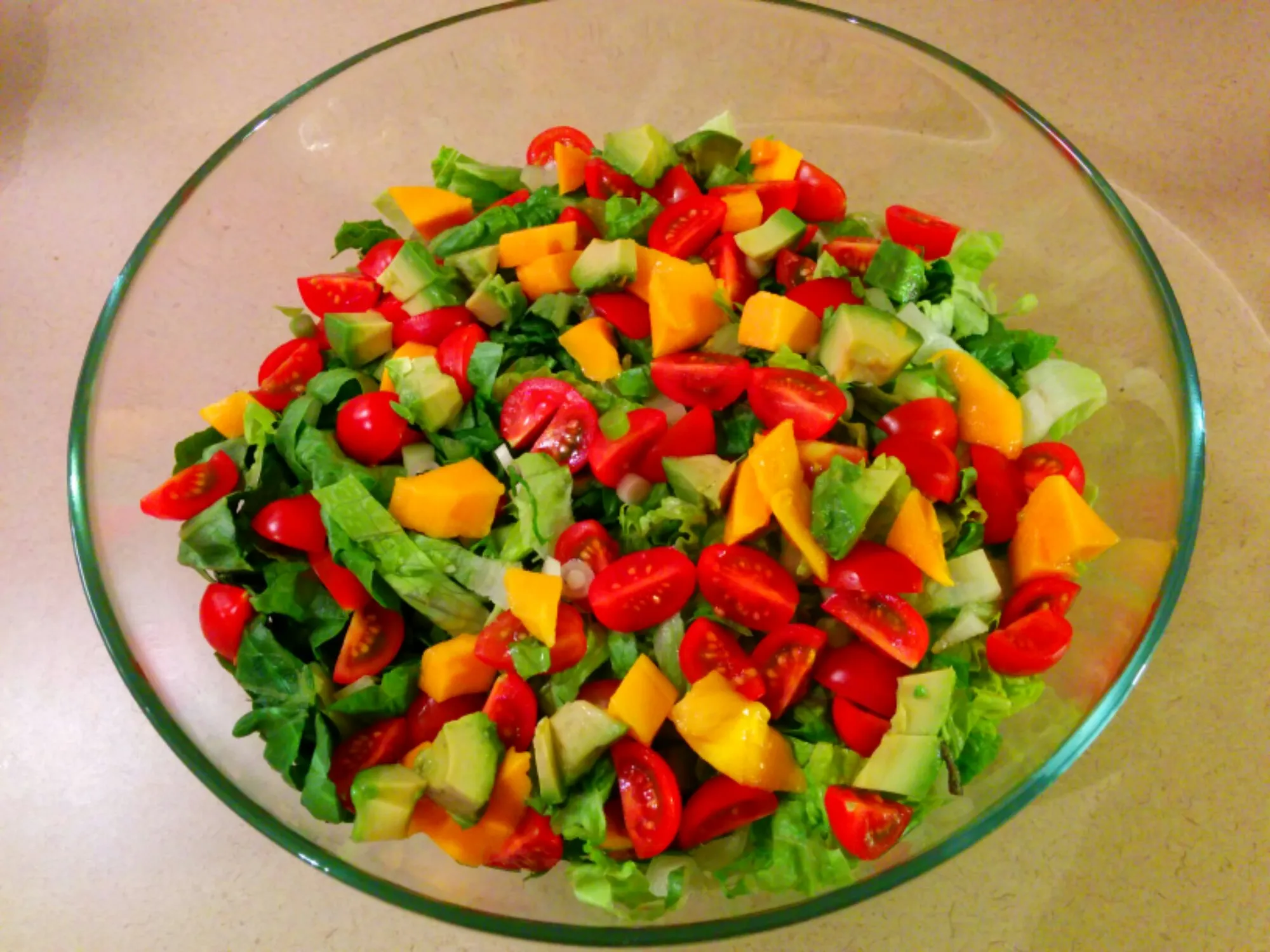 Romaine Tomato Avocado Salad