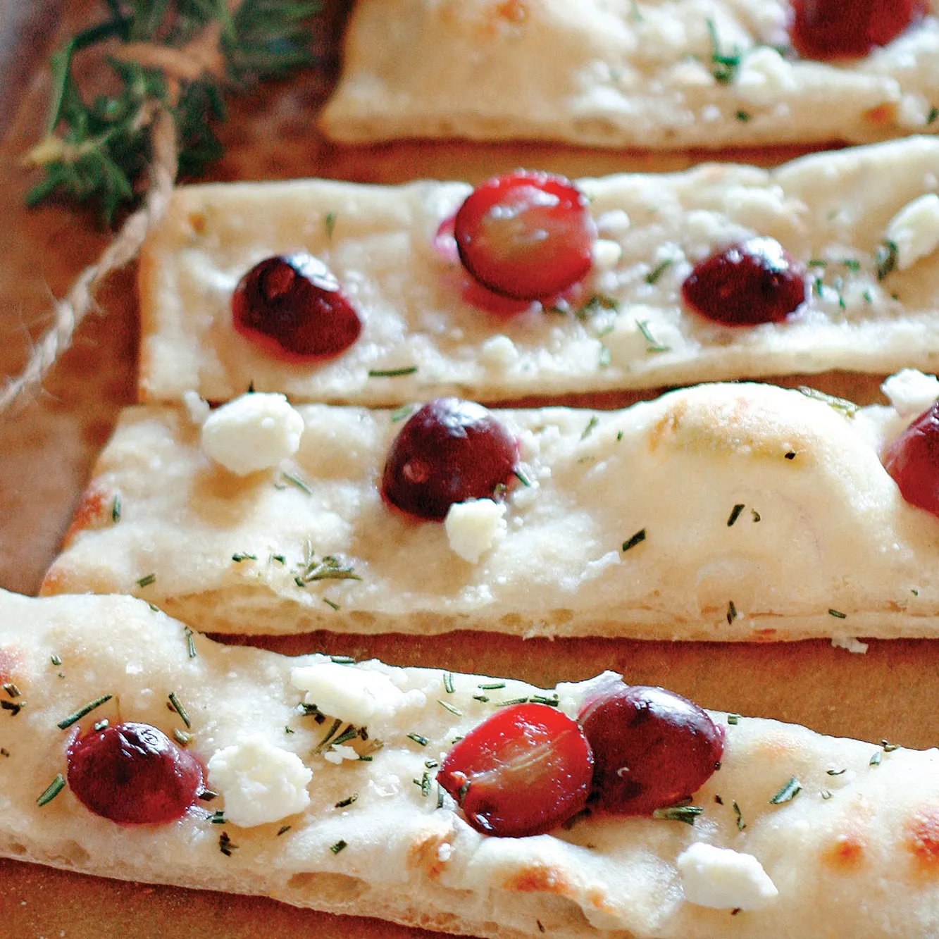 Rosemary Flatbread with Dipping Oil and Tomatoes
