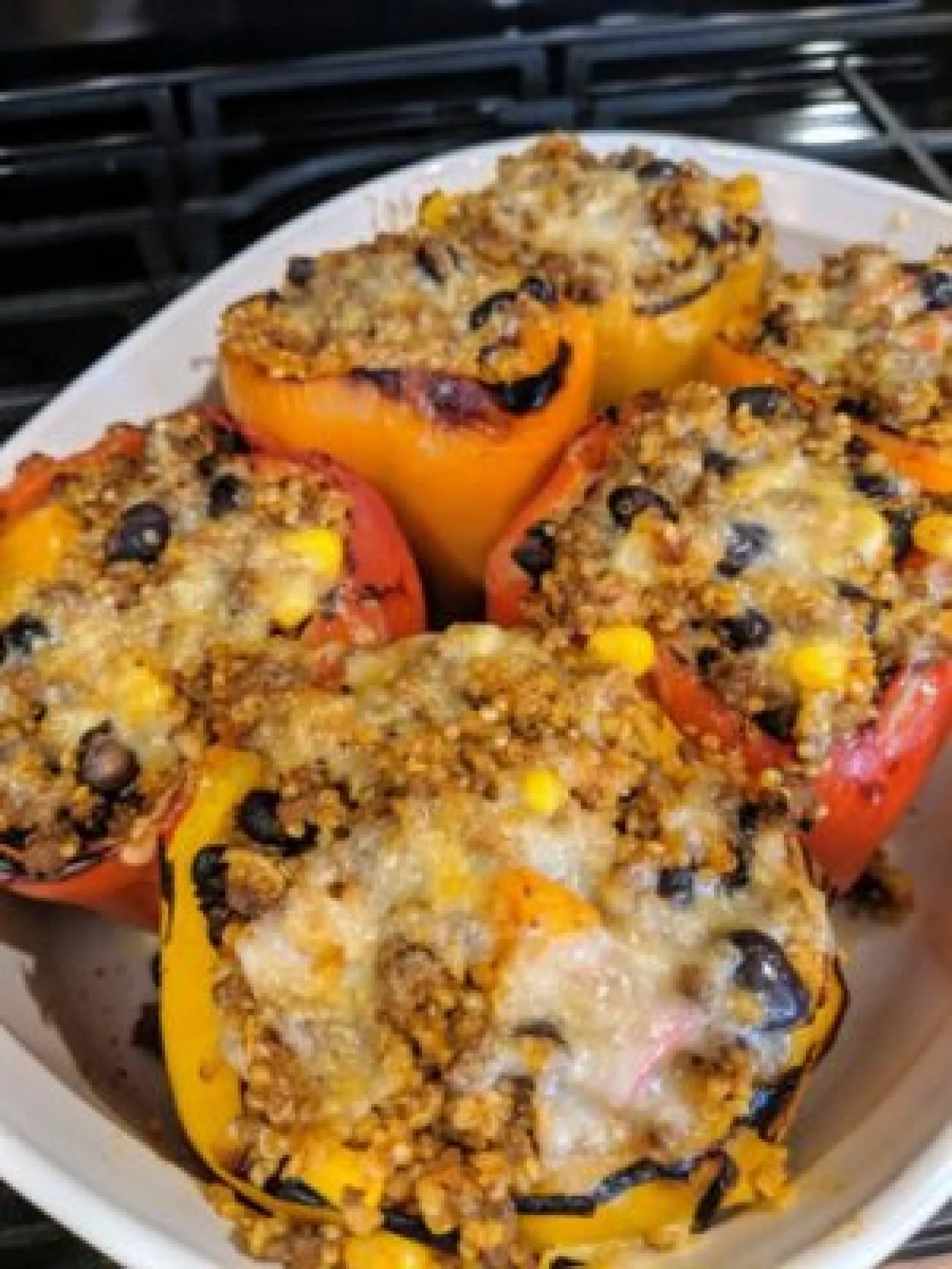 Rosemary Zucchini Stuffed Peppers