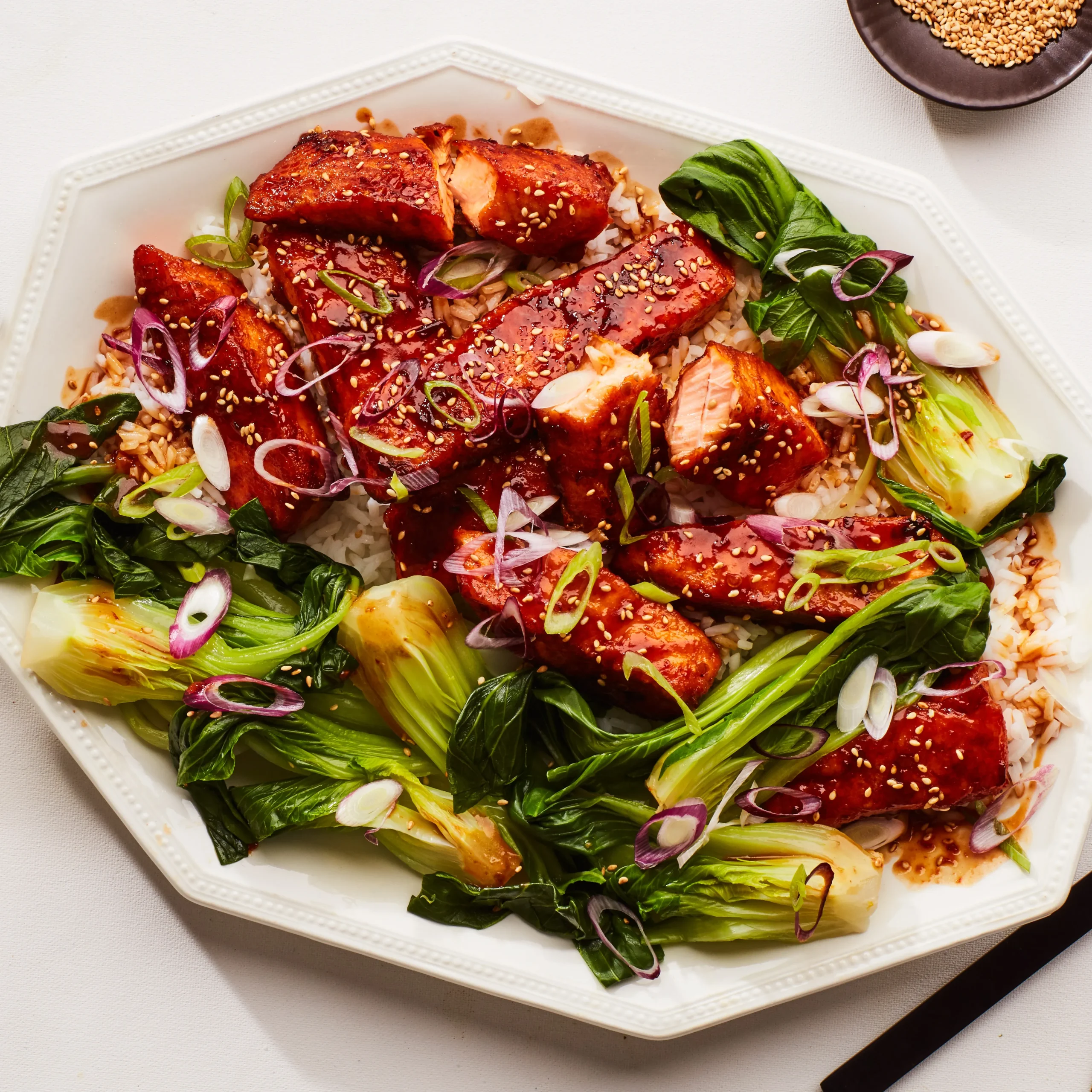 Salmon Teriyaki with Bok Choy One Pan Dinner