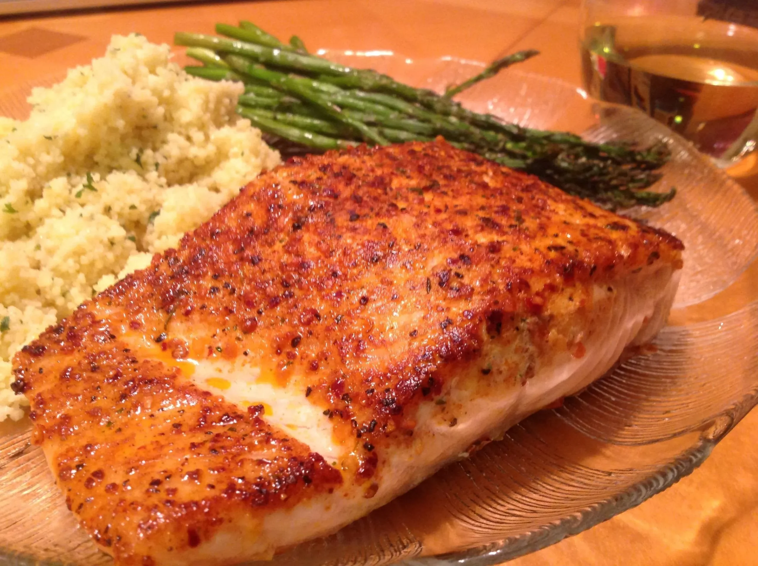 Salmon with Chipotle Bourbon Butter