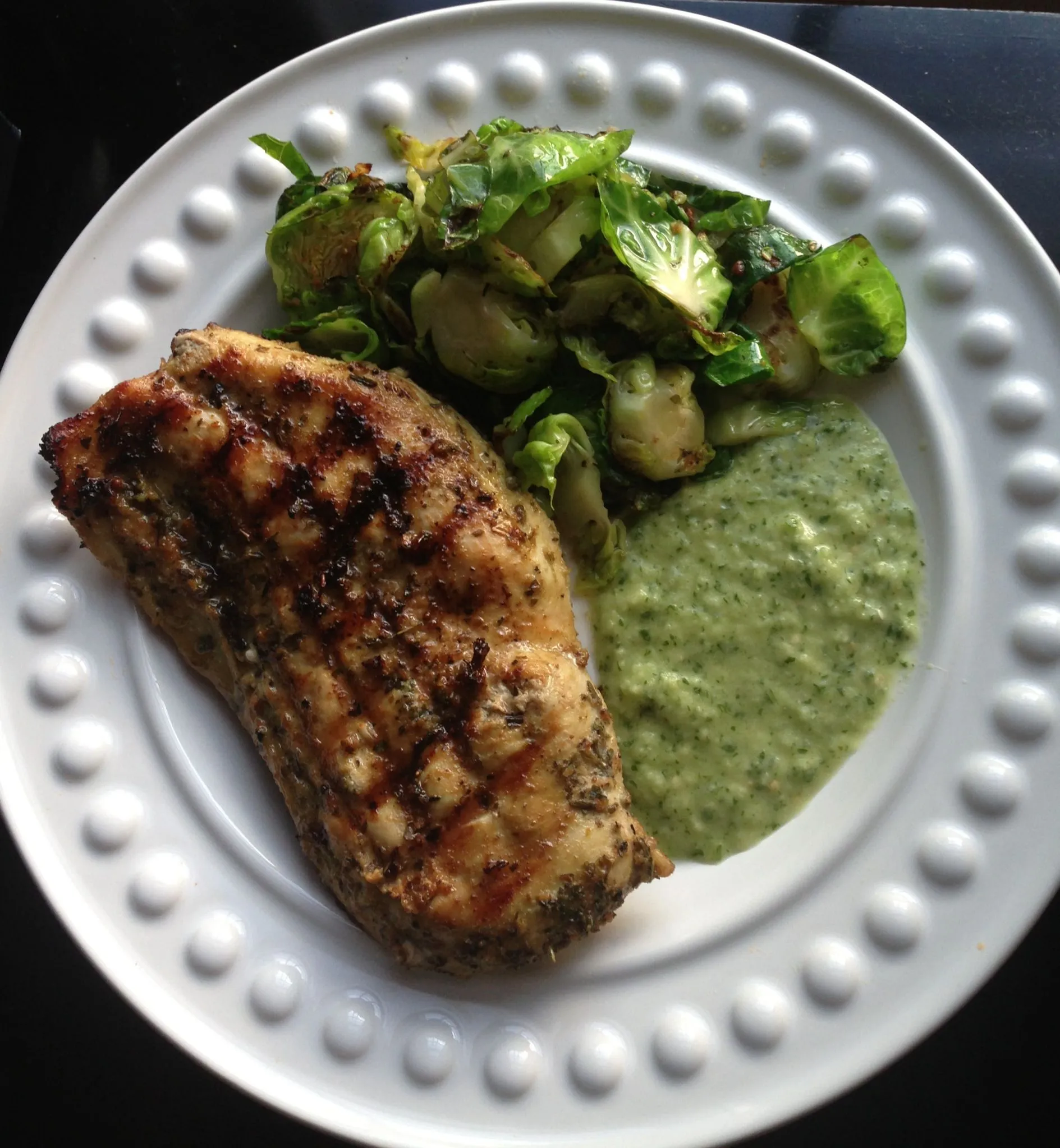 Salsa Chicken with Brussels Sprouts